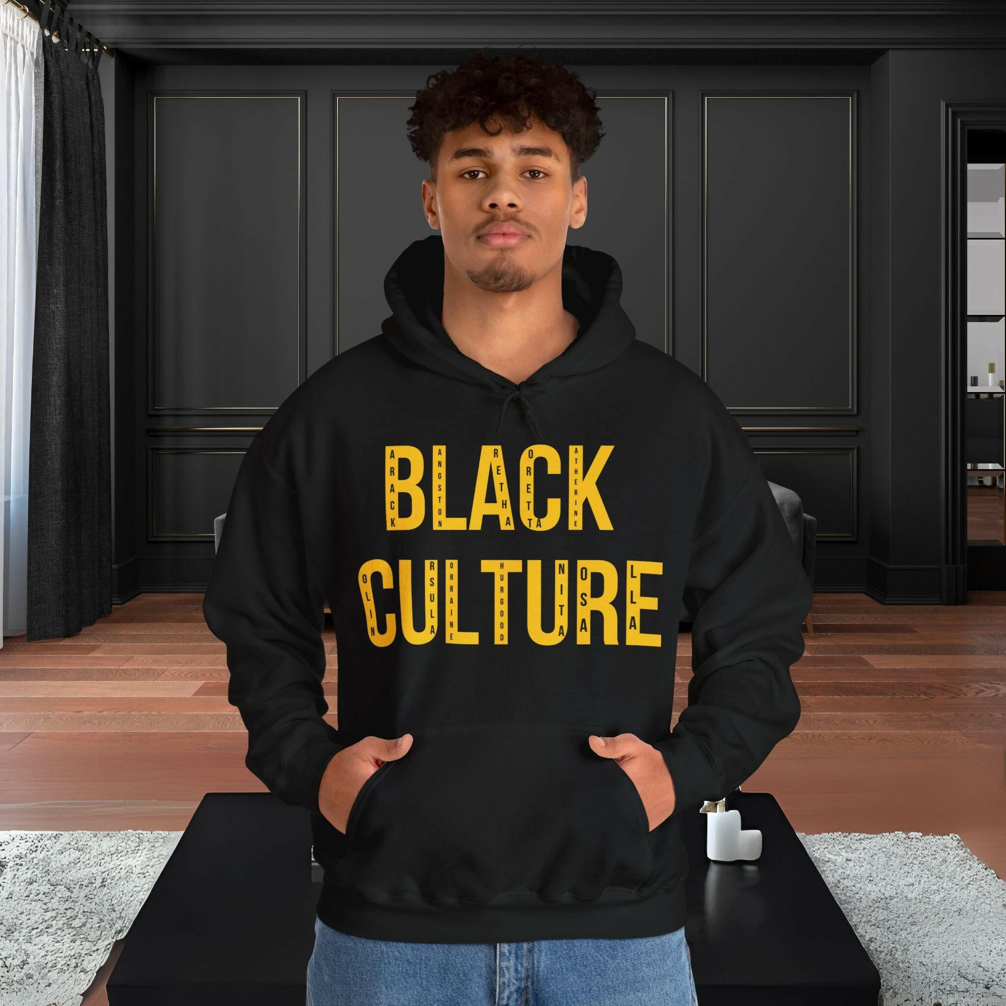 'BLACK Culture' Men's Hoodie - MKCM Modern Designs