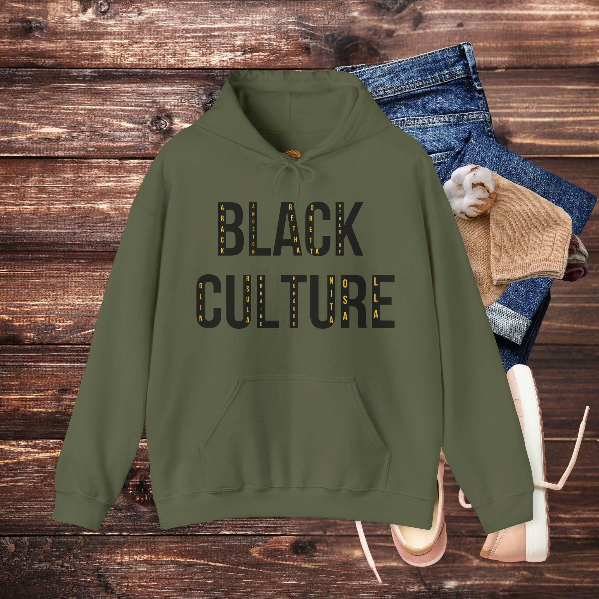 'BLACK Culture' Men's Hoodie - MKCM Modern Designs