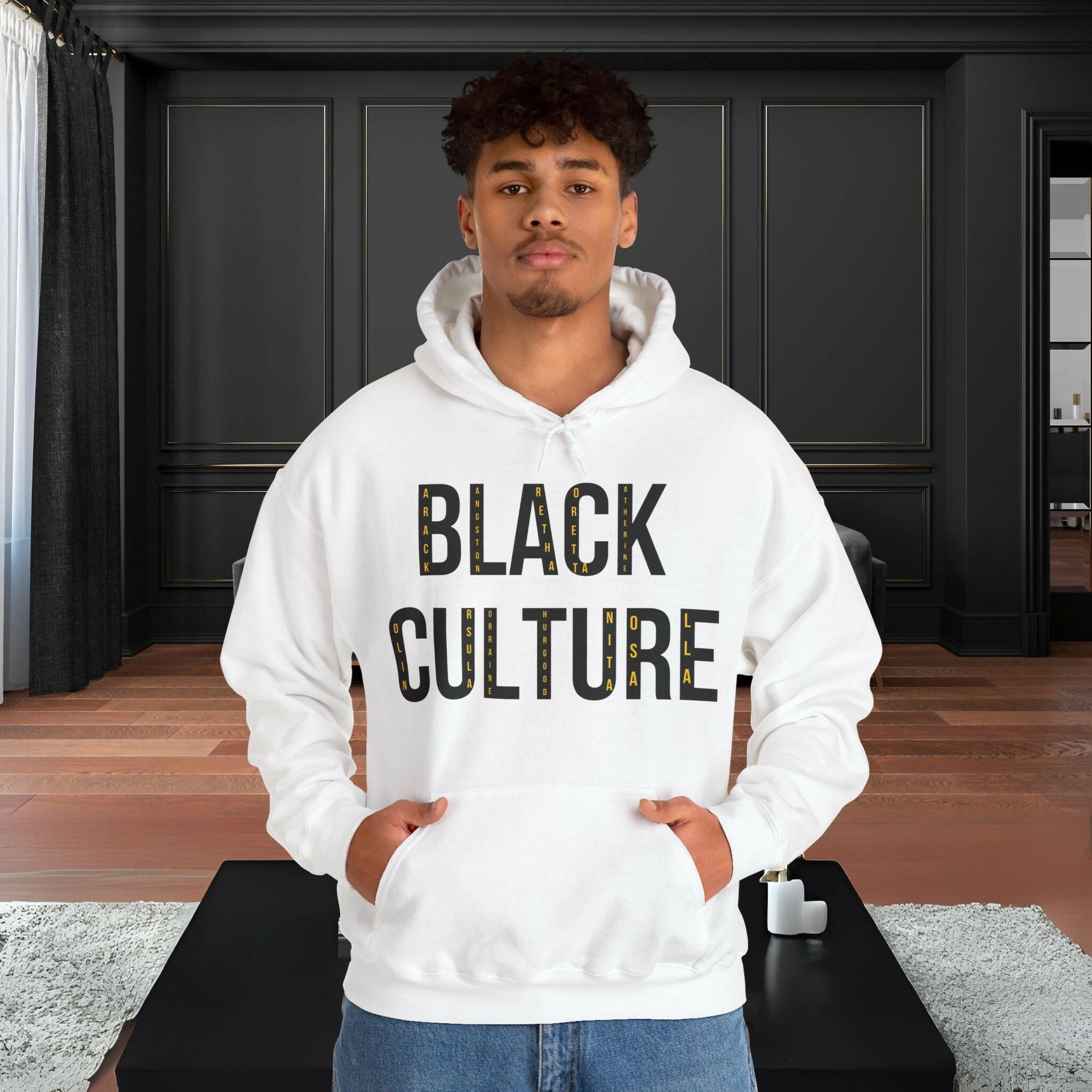 'BLACK Culture' Men's Hoodie - MKCM Modern Designs