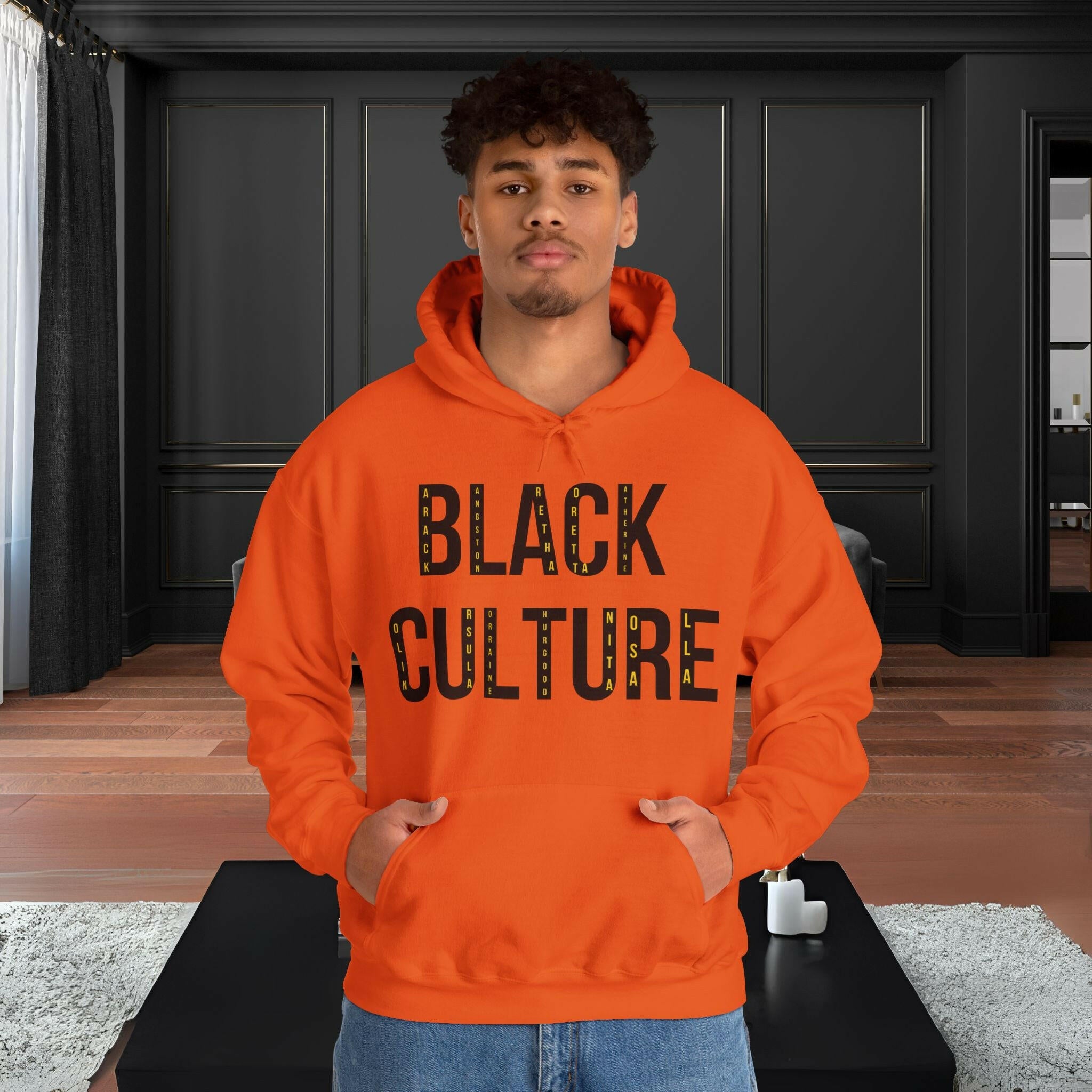 'BLACK Culture' Men's Hoodie - MKCM Modern Designs