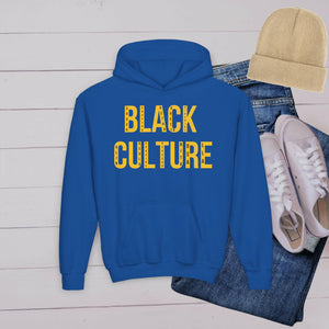 'BLACK Culture ’ Youth Hoodie - MKCM Modern Designs