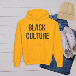 'BLACK Culture ’ Youth Hoodie - MKCM Modern Designs