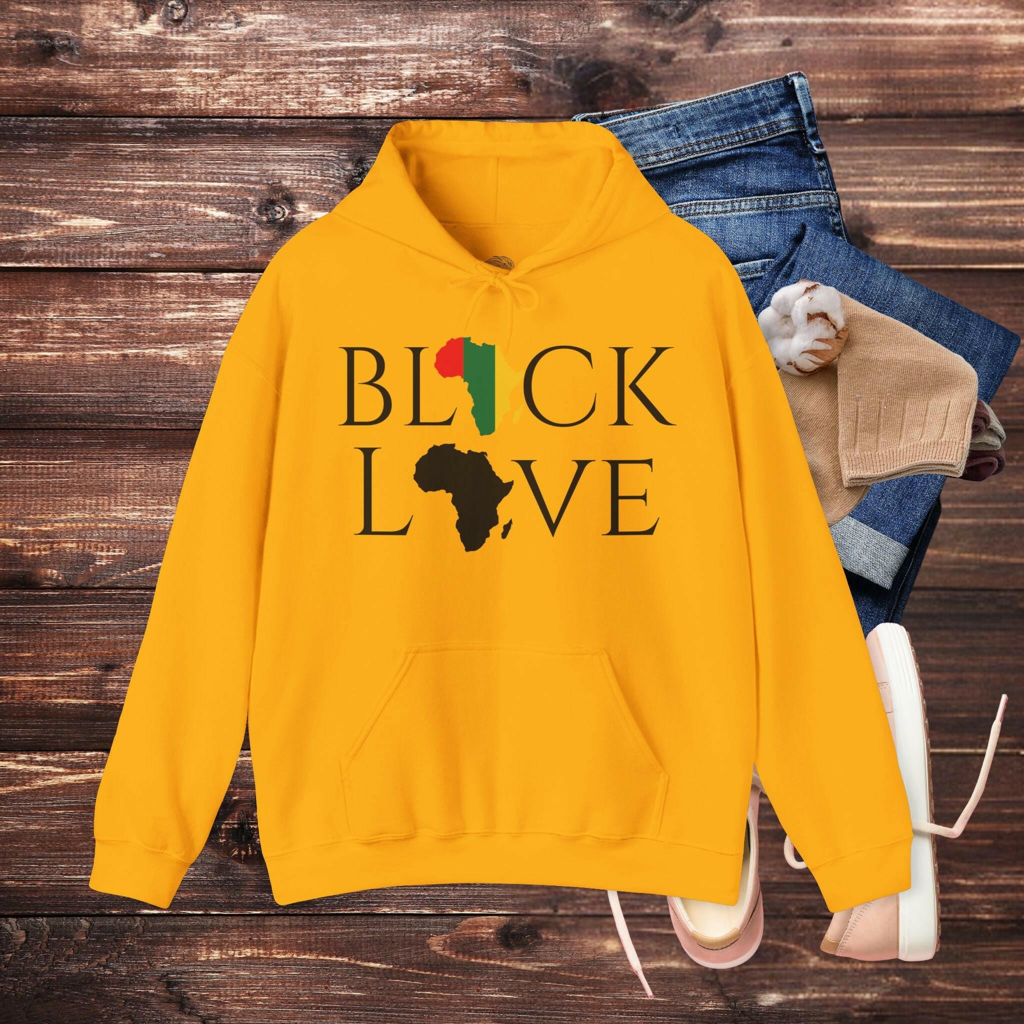 'Black Love' Men's Hoodie - MKCM Modern Designs