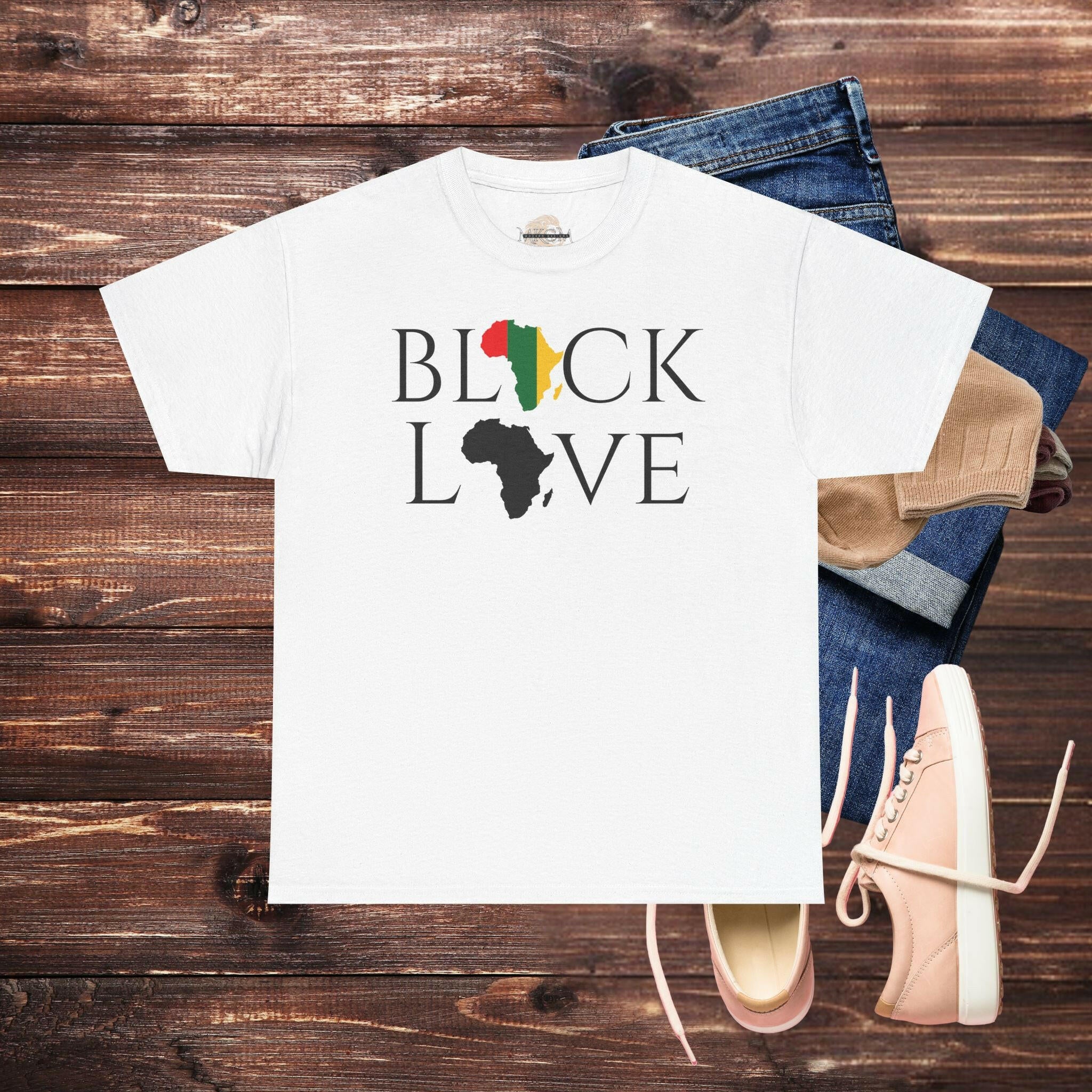 ‘Black Love' Women's Tee - MKCM Modern Designs