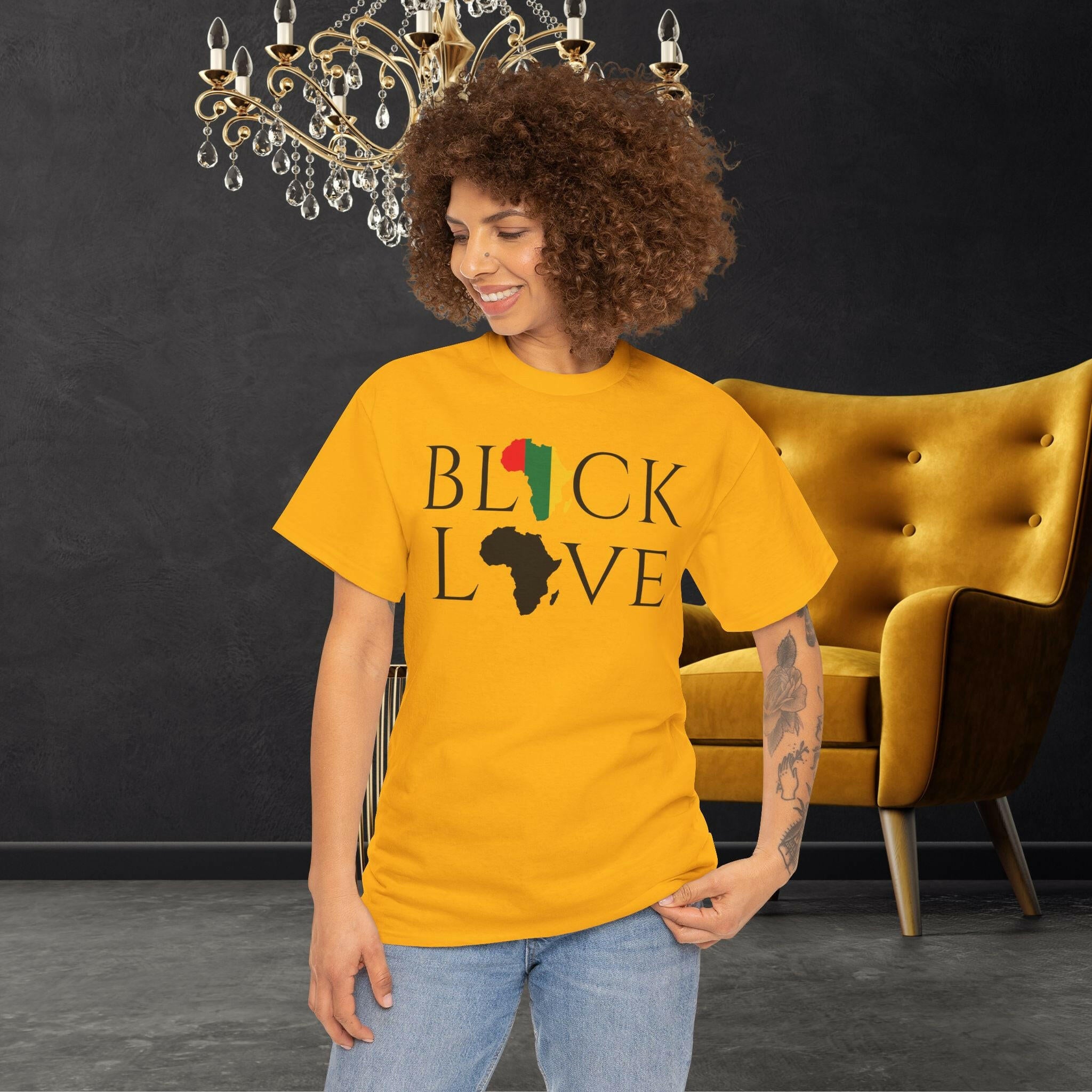 ‘Black Love' Women's Tee - MKCM Modern Designs