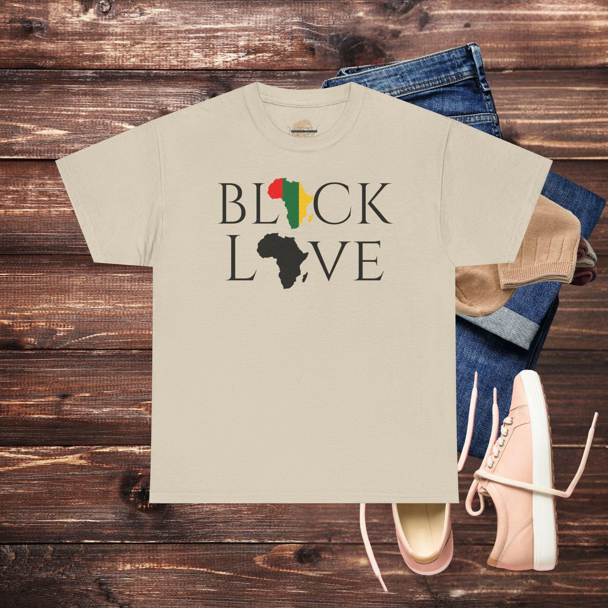 ‘Black Love' Women's Tee - MKCM Modern Designs