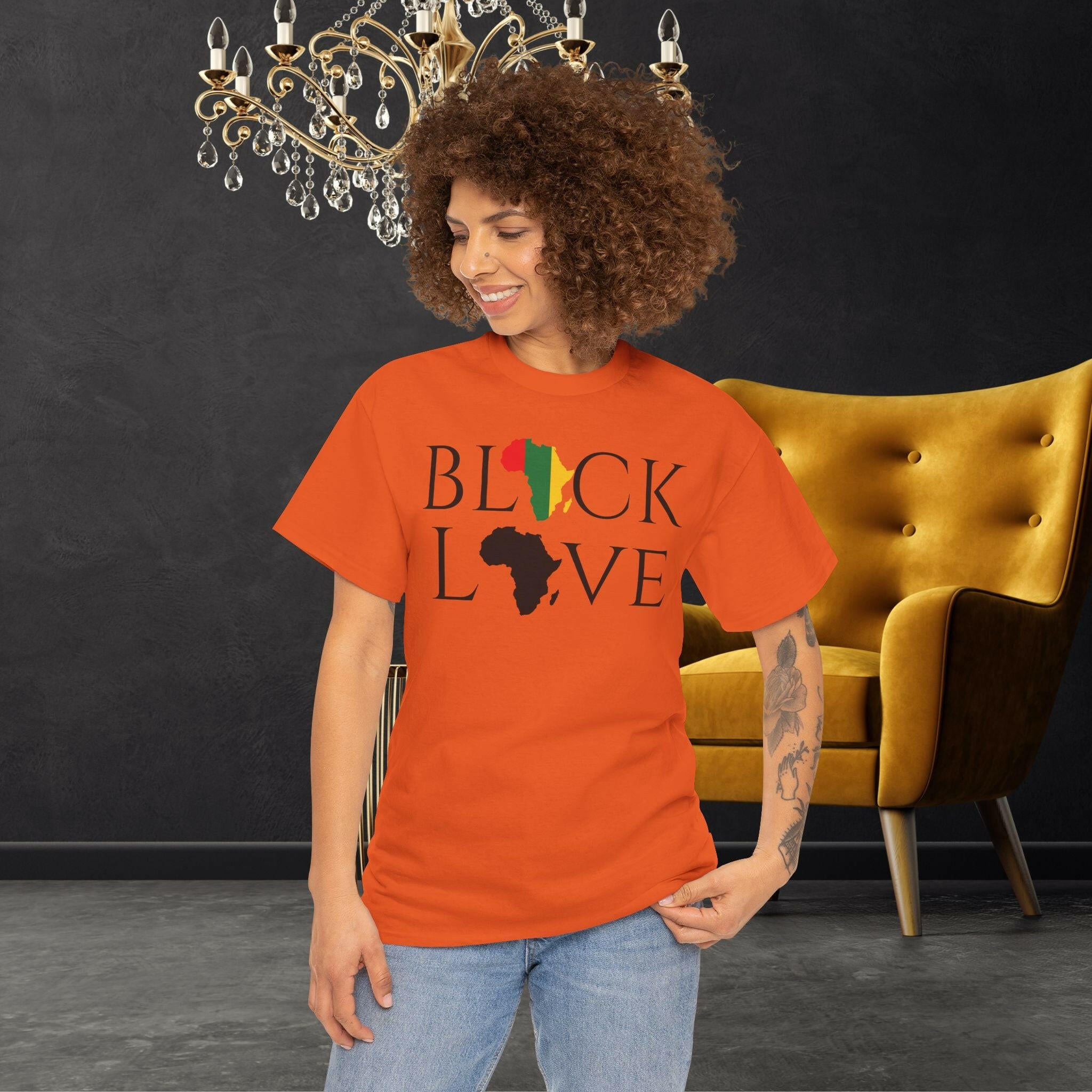 ‘Black Love' Women's Tee - MKCM Modern Designs