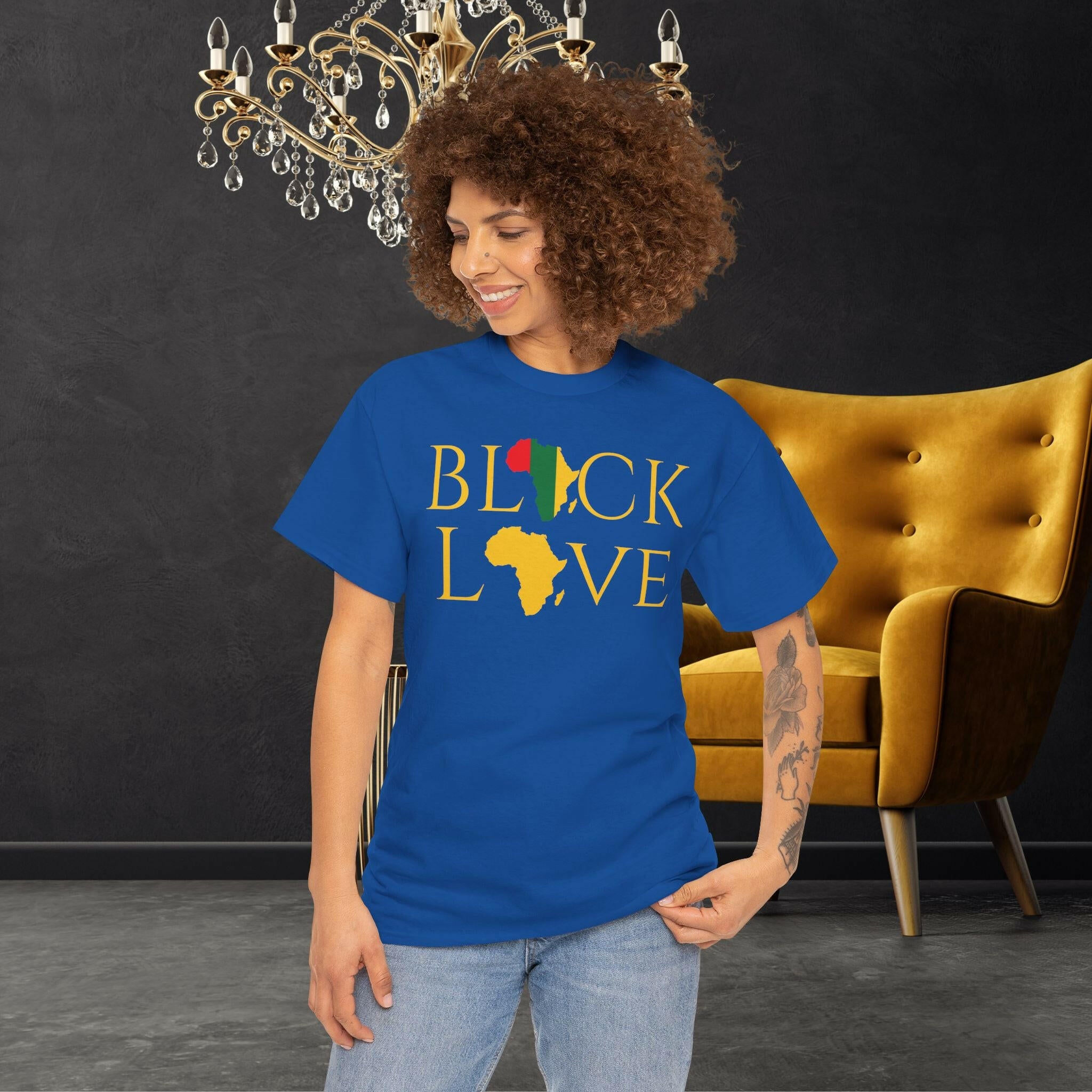 ‘Black Love' Women's Tee - MKCM Modern Designs