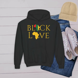 'Black Love’ Youth Hoodie - MKCM Modern Designs