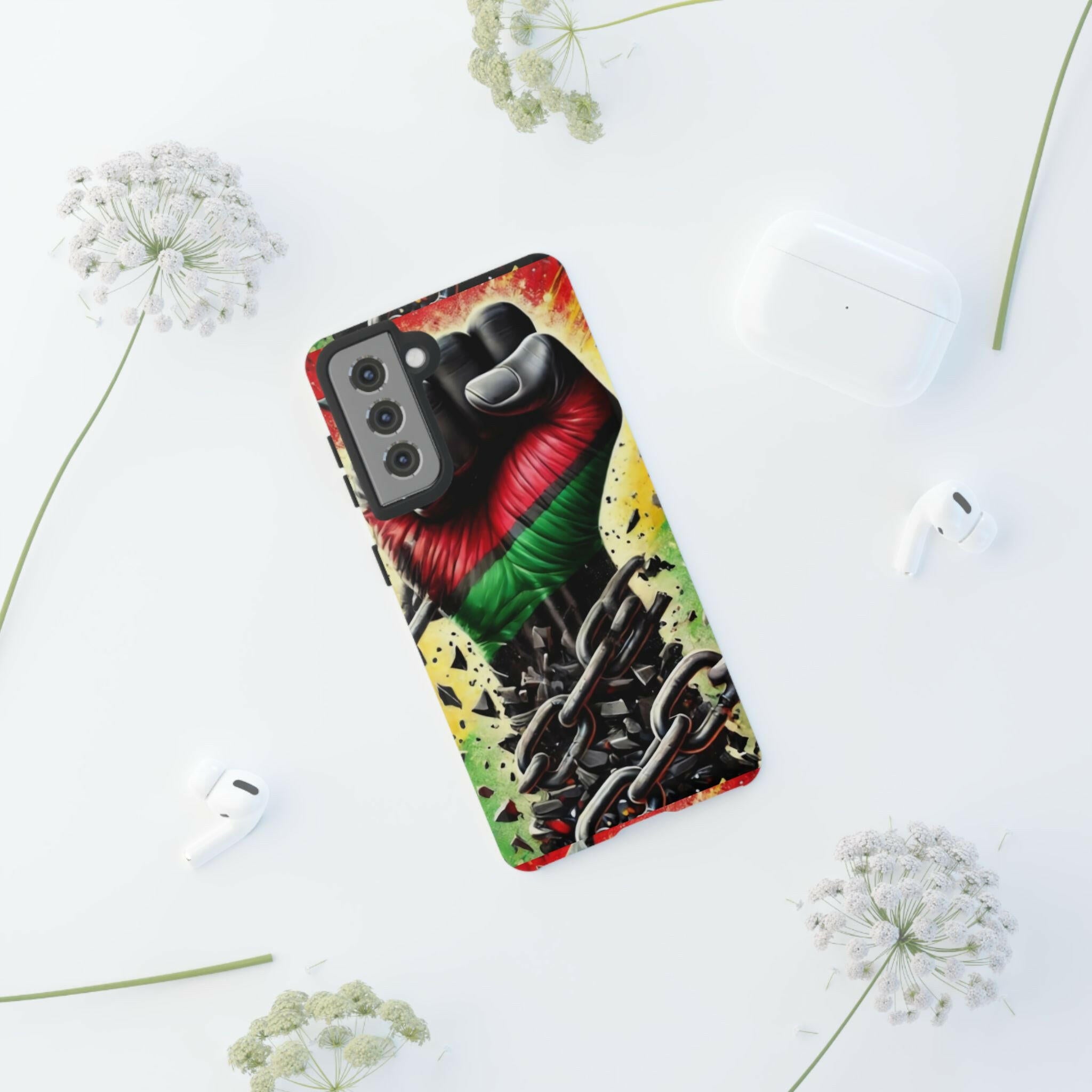 Bold Raised Fist Tough Phone Case - MKCM Modern Designs