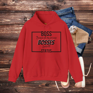 'Boss Status' Men's Hoodie - MKCM Modern Designs