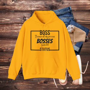 'Boss Status' Men's Hoodie - MKCM Modern Designs