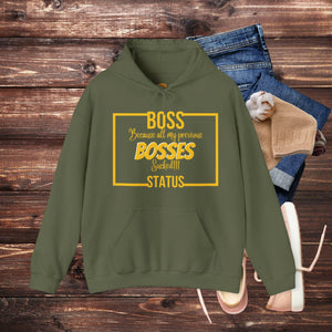 'Boss Status' Men's Hoodie - MKCM Modern Designs