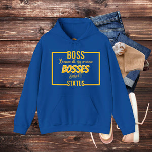 'Boss Status' Men's Hoodie - MKCM Modern Designs