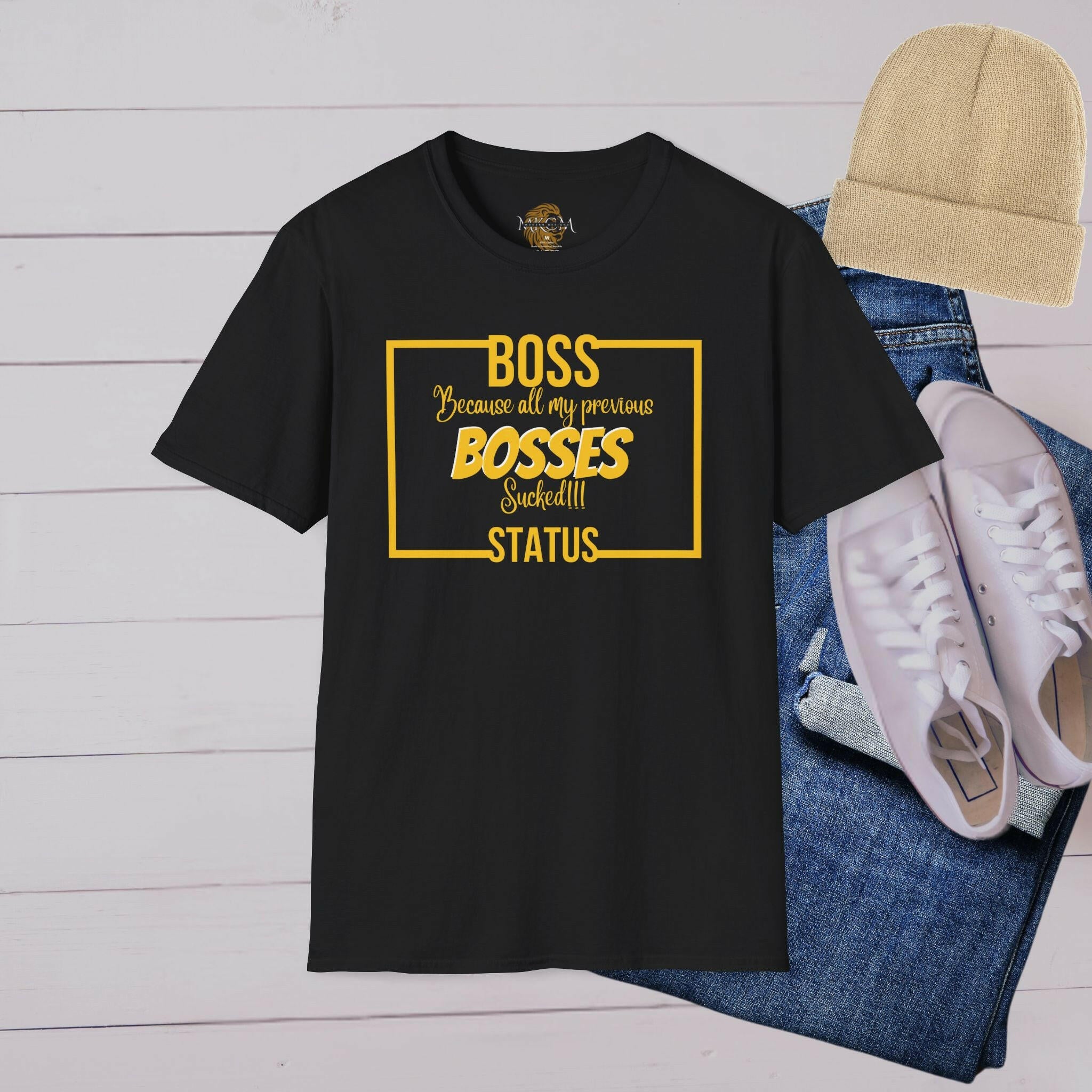 'Boss Status' T-Shirt - MKCM Modern Designs