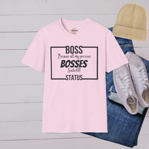 'Boss Status' T-Shirt - MKCM Modern Designs