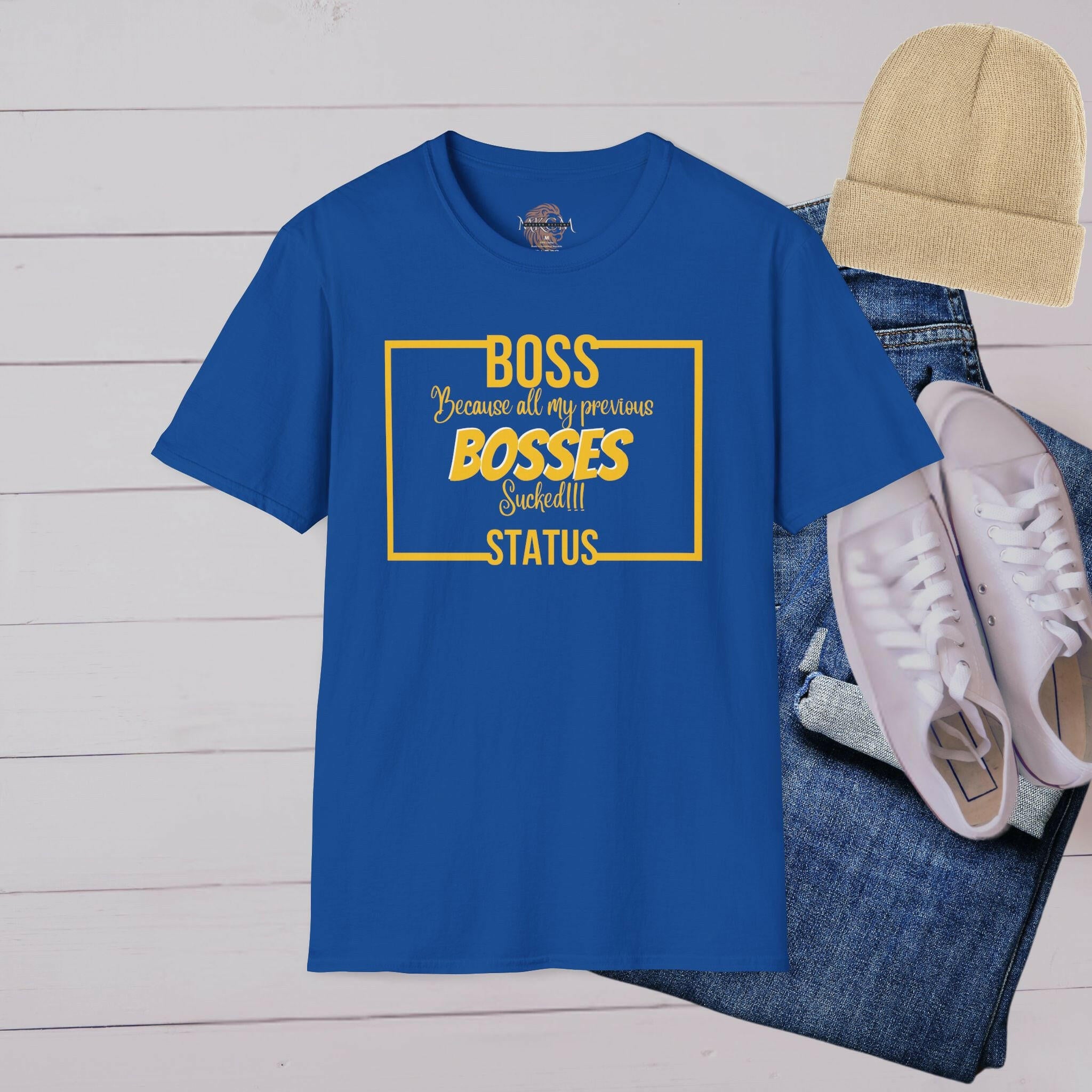 'Boss Status' T-Shirt - MKCM Modern Designs