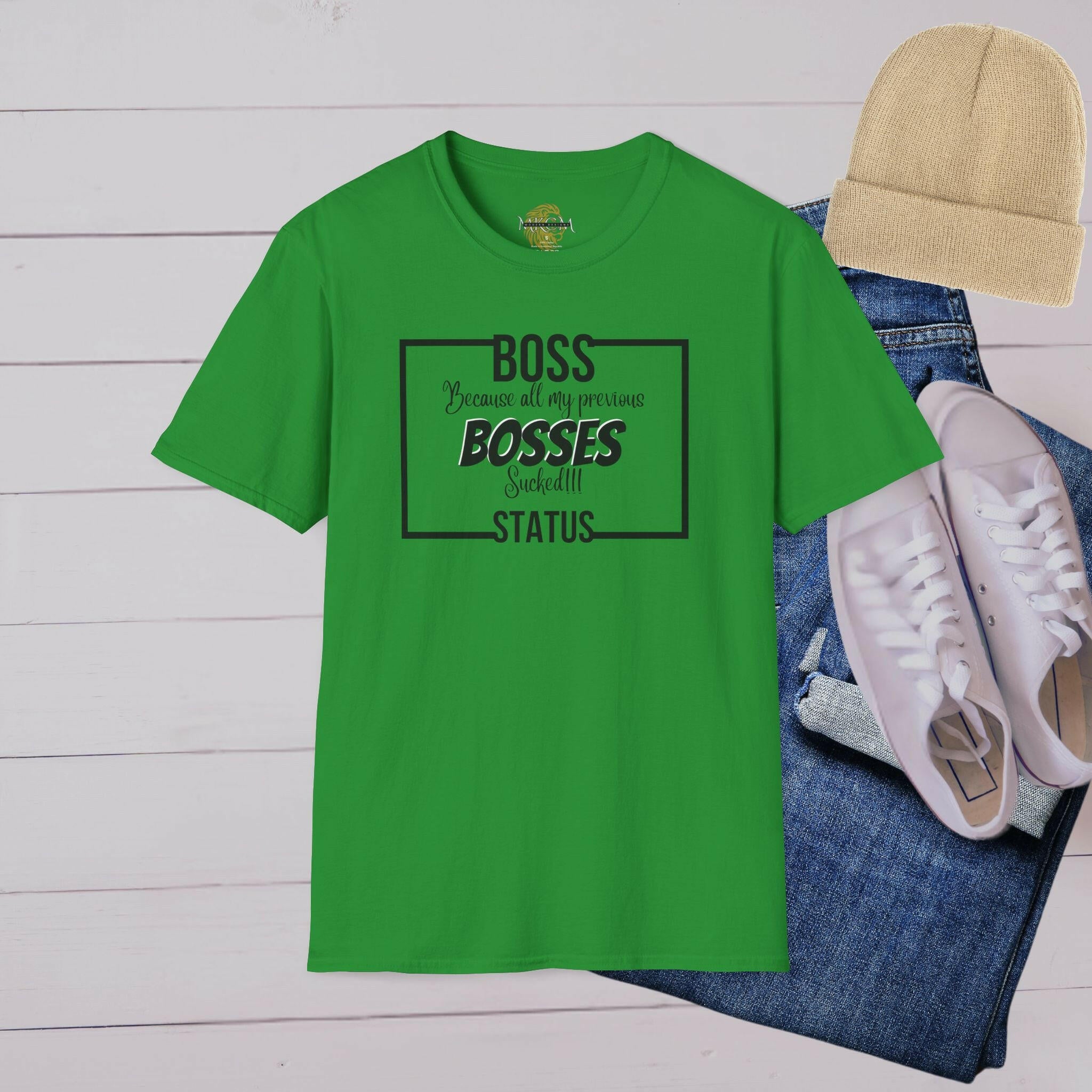 'Boss Status' T-Shirt - MKCM Modern Designs