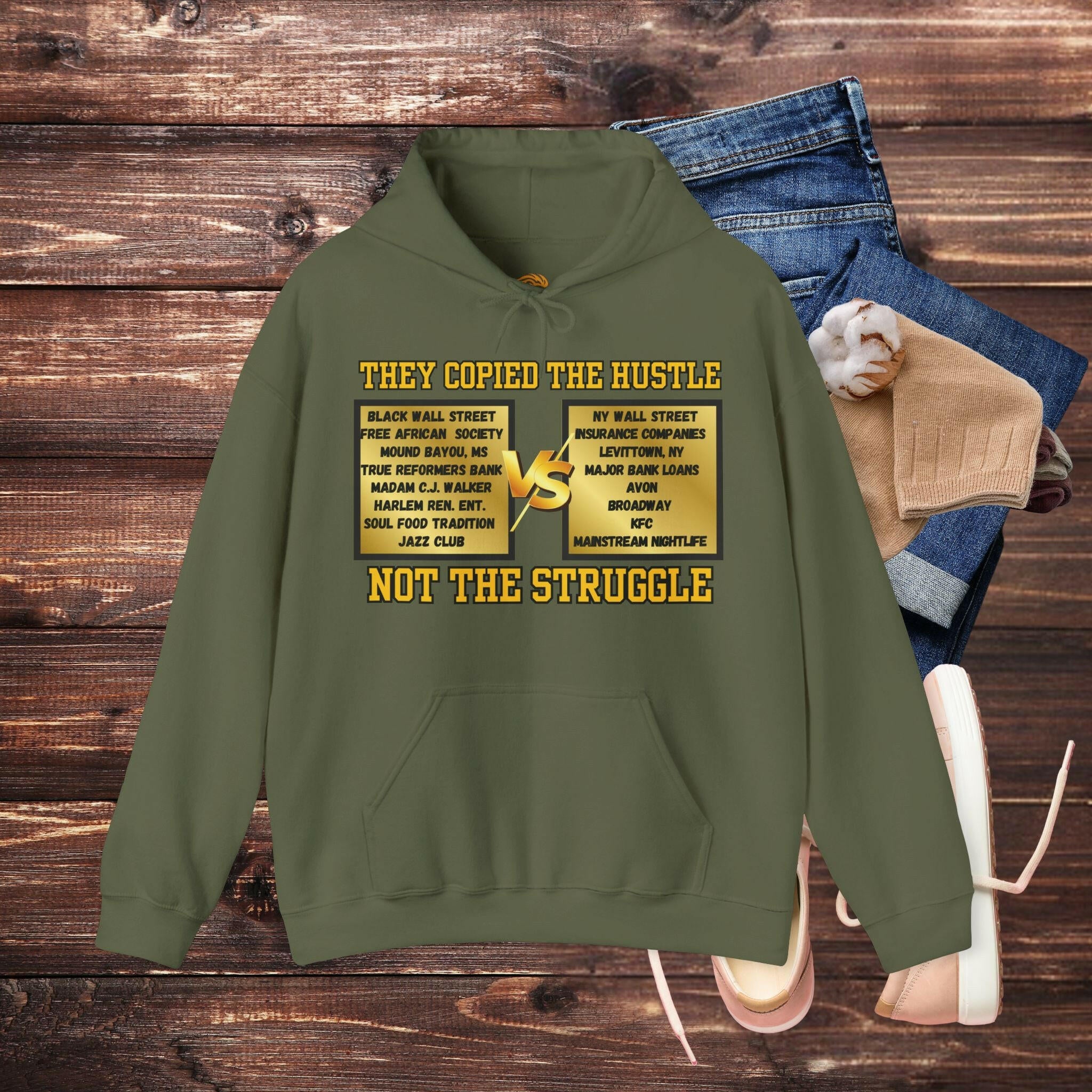 'Copied The Hustle' Men's Hoodie - MKCM Modern Designs