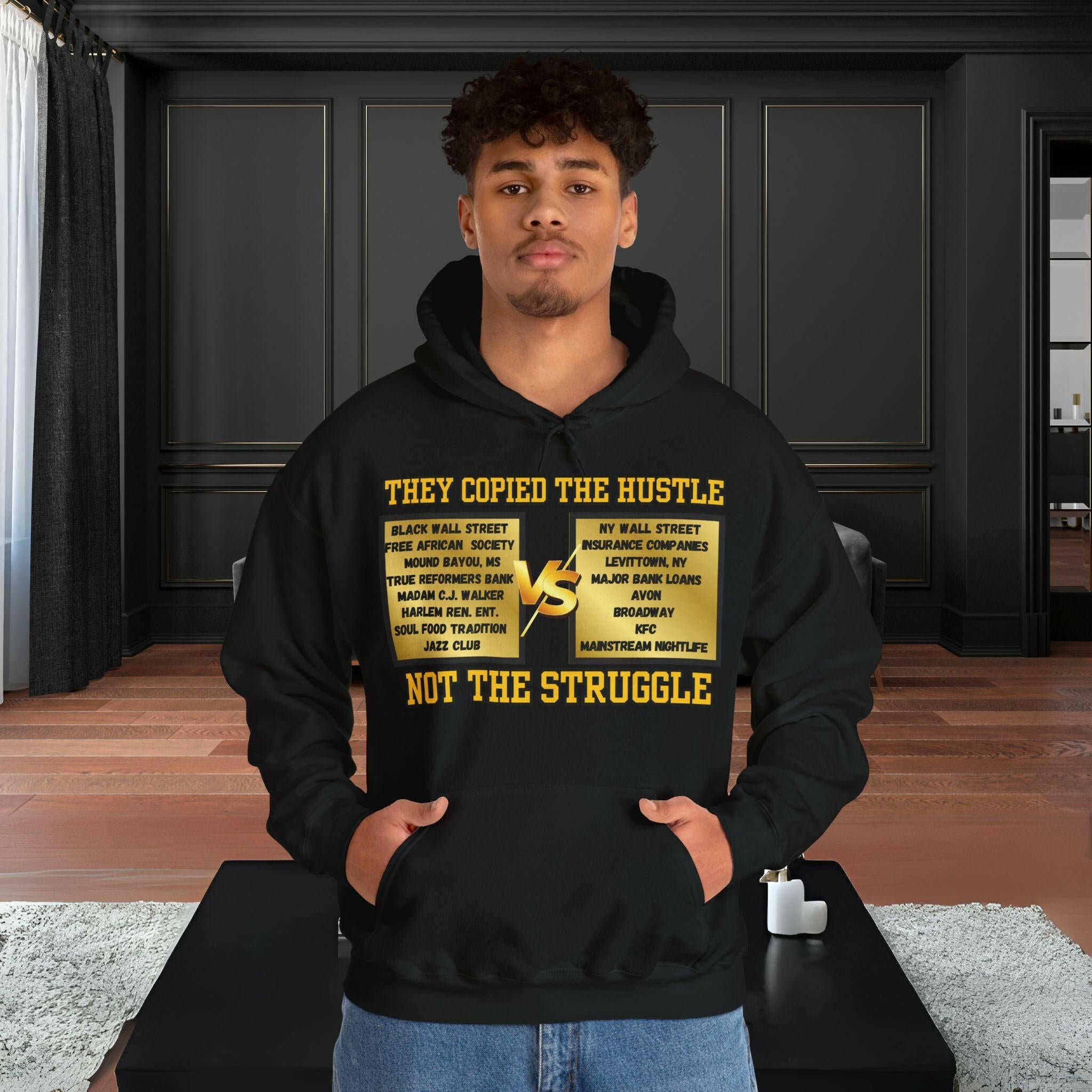 'Copied The Hustle' Men's Hoodie - MKCM Modern Designs