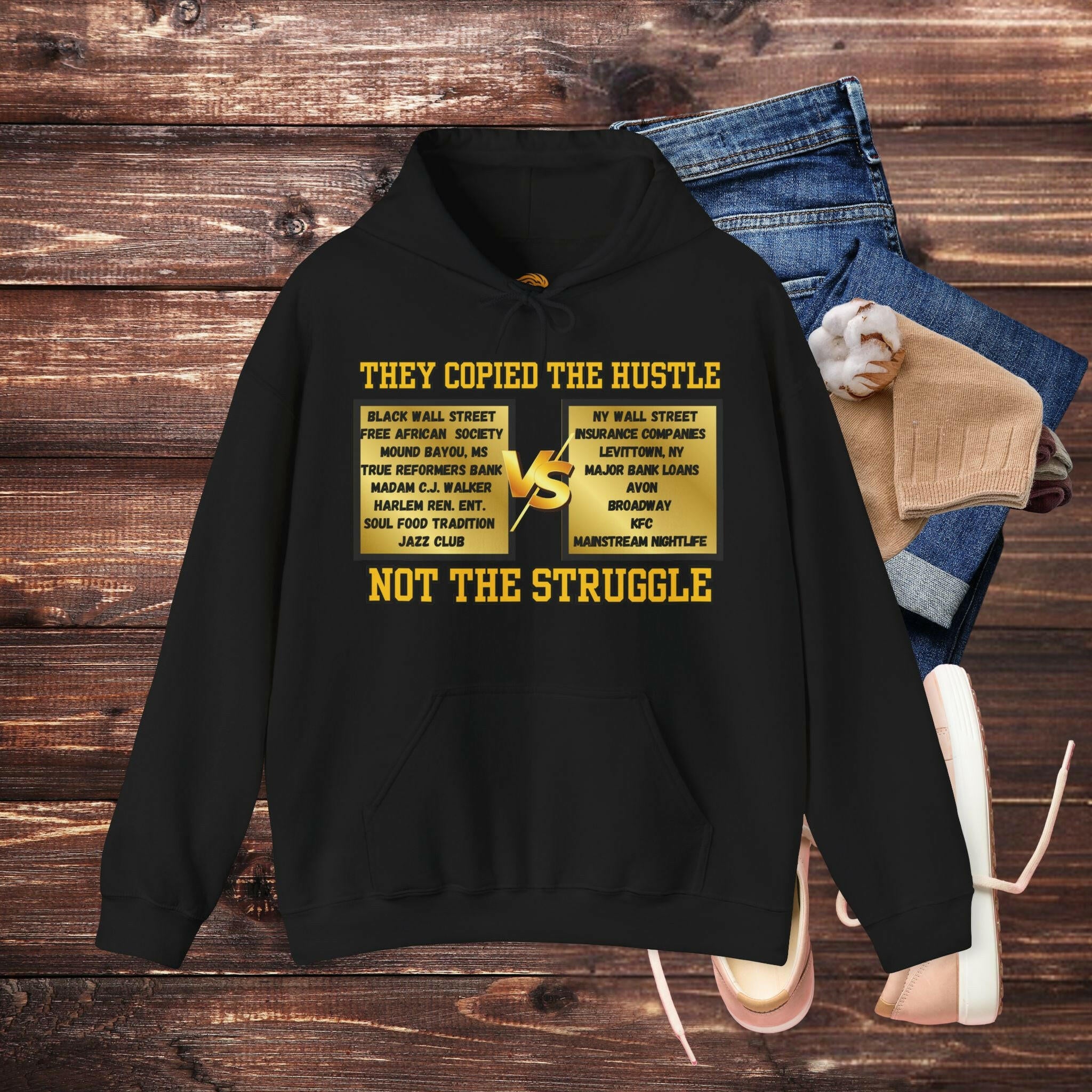 'Copied The Hustle' Men's Hoodie - MKCM Modern Designs