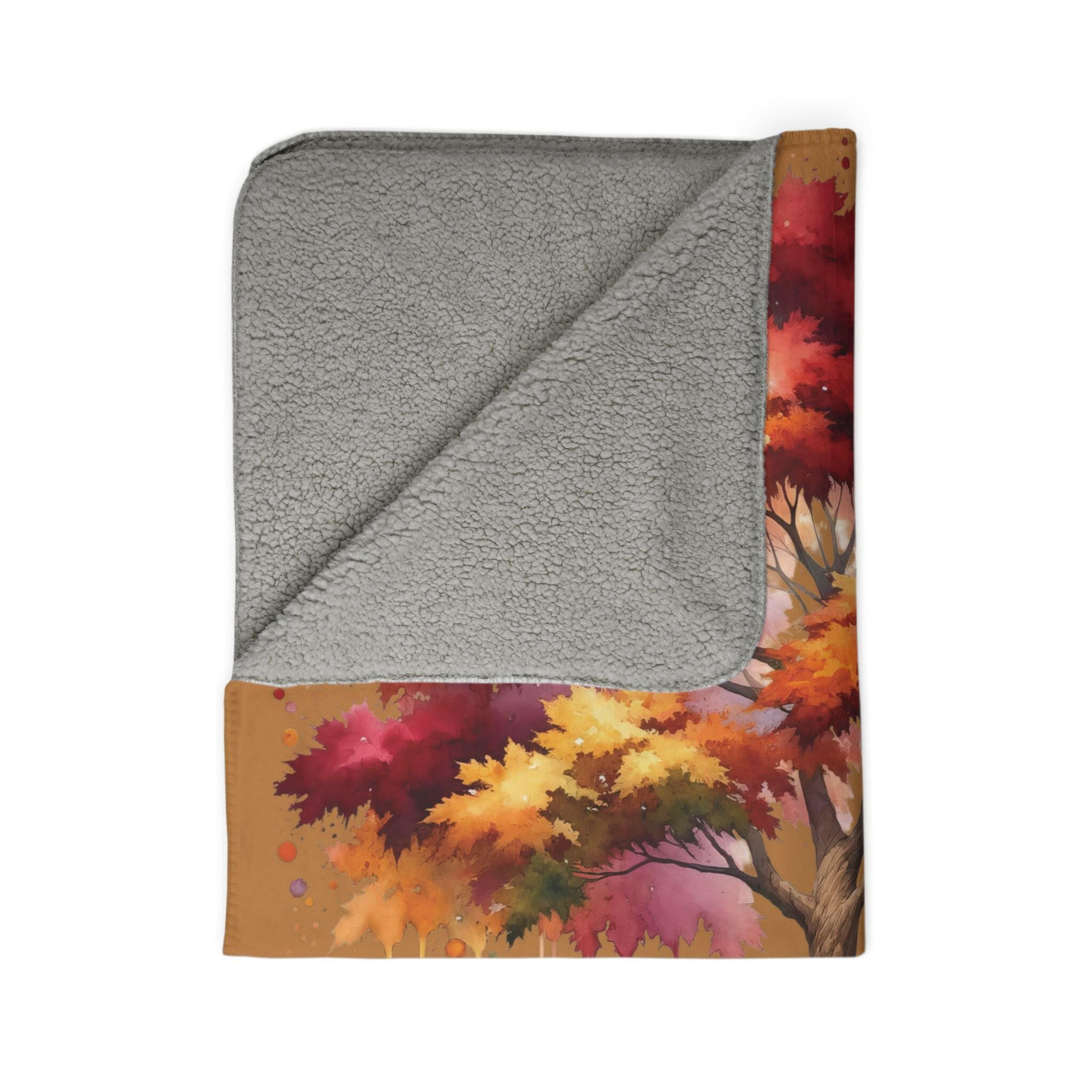 ‘Diversity Tree' Fleece Sherpa Blanket - MKCM Modern Designs