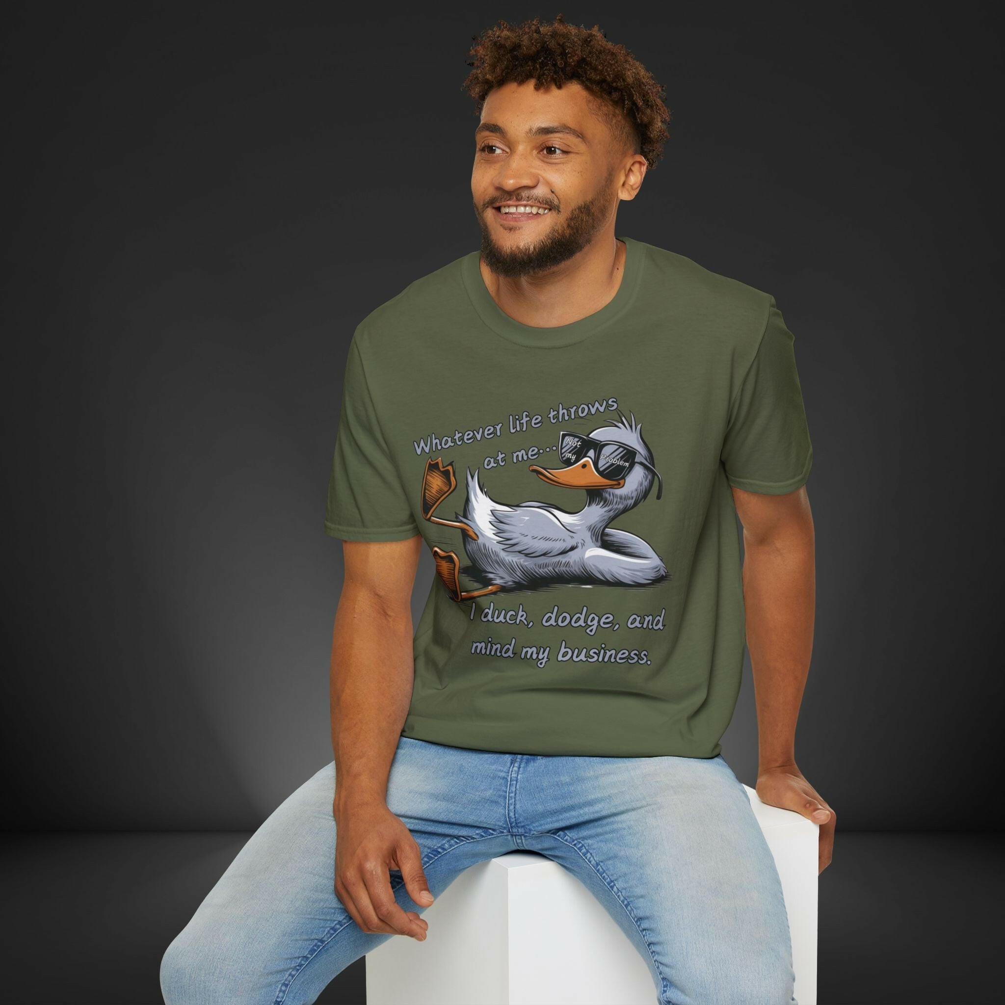 'Duck, Dodge & Chill' T-Shirt - MKCM Modern Designs