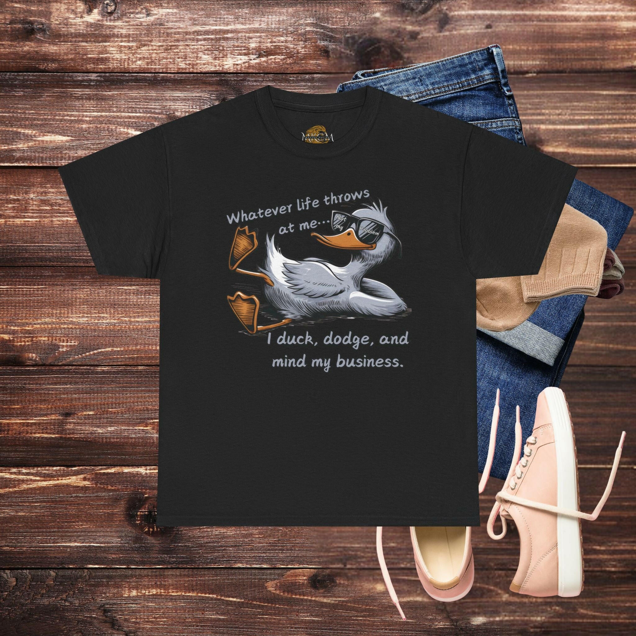 'Duck, Dodge & Chill' Women's Tee - MKCM Modern Designs