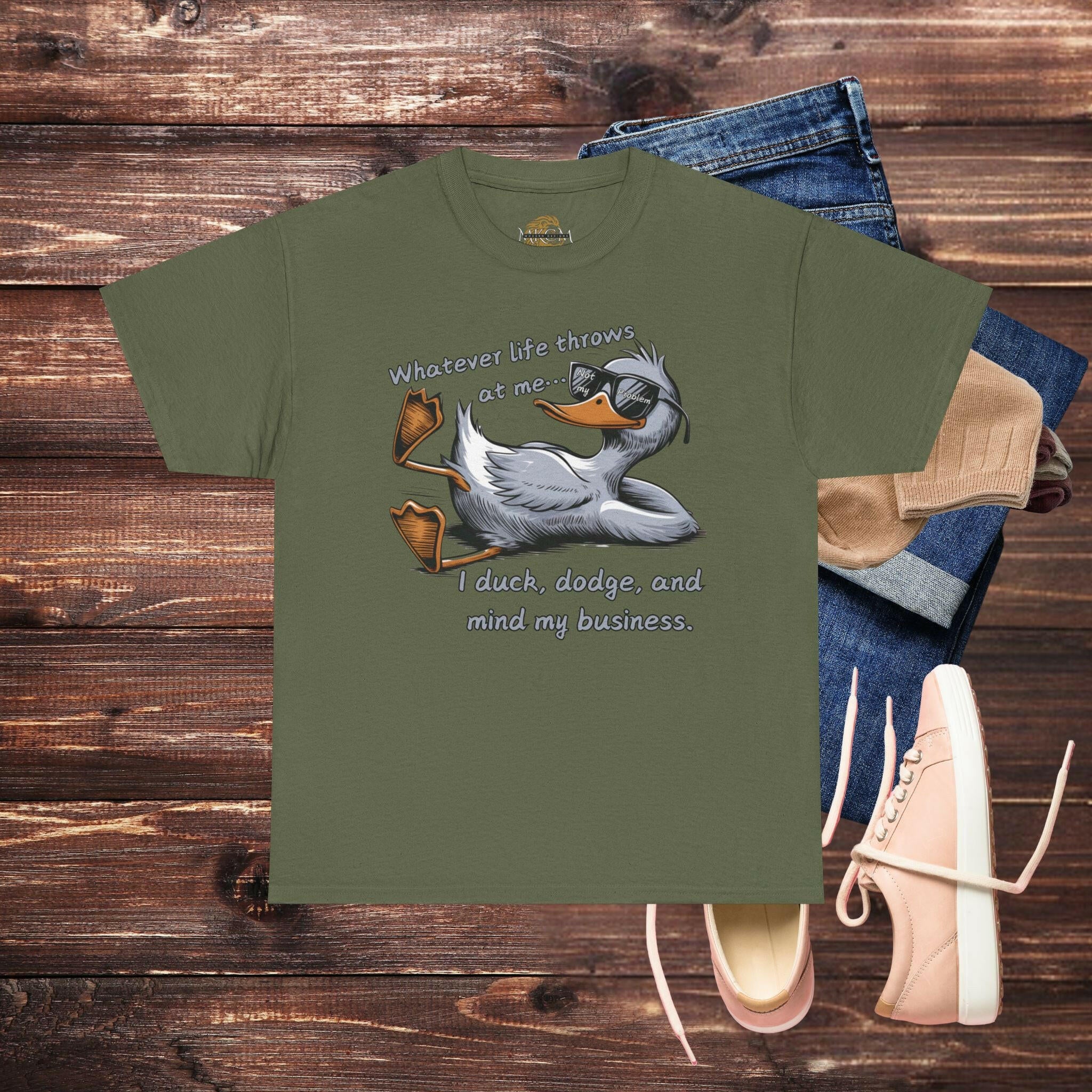 'Duck, Dodge & Chill' Women's Tee - MKCM Modern Designs