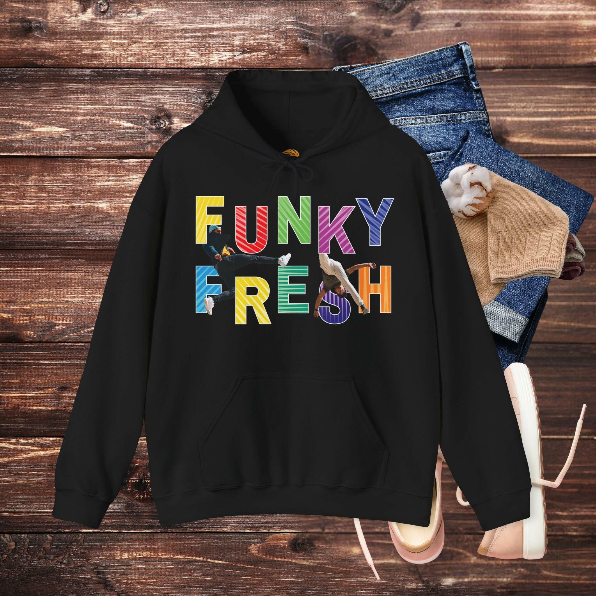 ‘Funky Fresh' Men Hoodie - MKCM Modern Designs