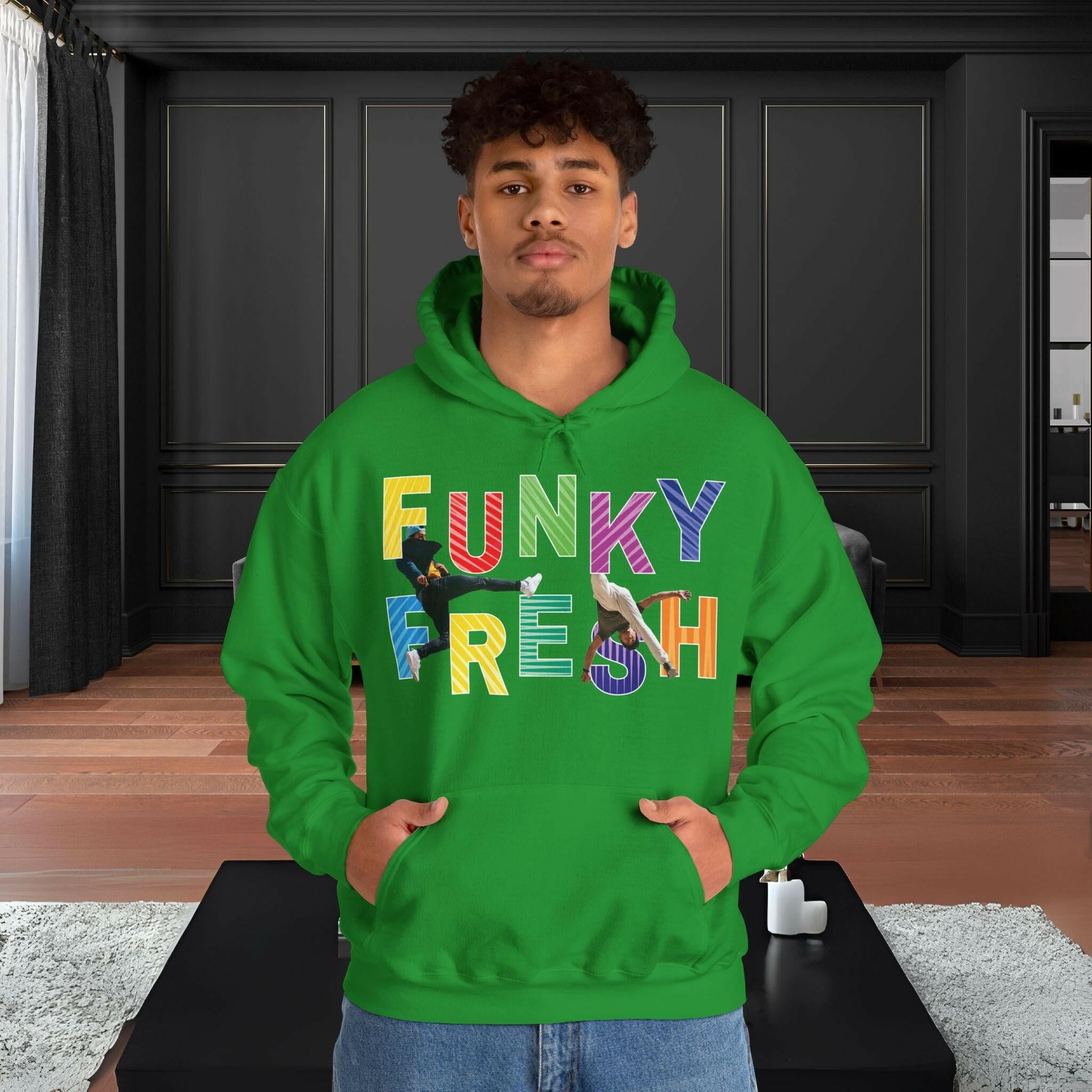 ‘Funky Fresh' Men Hoodie - MKCM Modern Designs