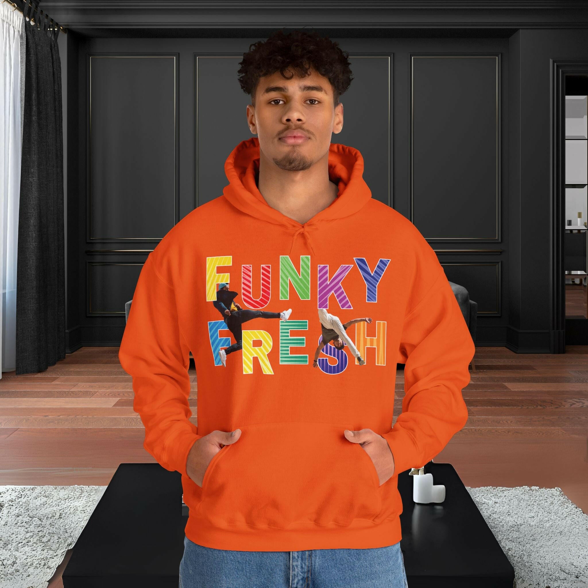 ‘Funky Fresh' Men Hoodie - MKCM Modern Designs