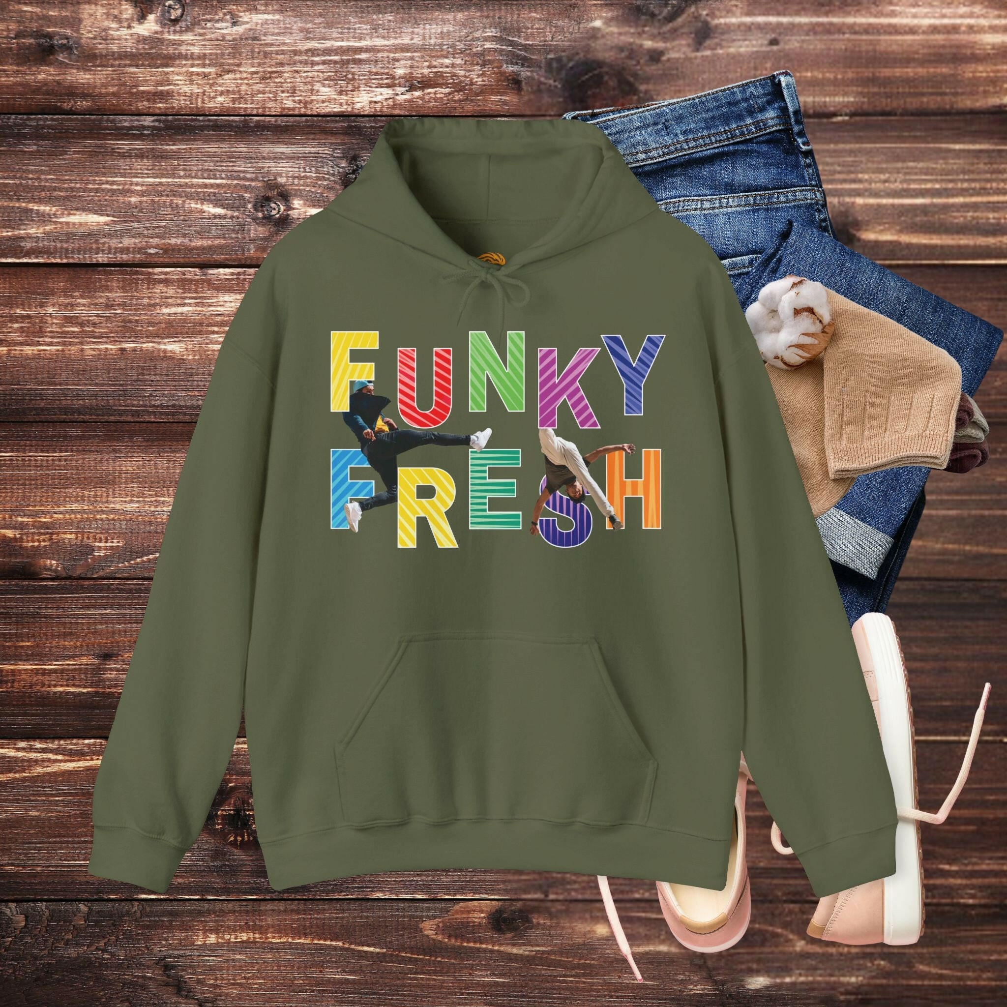 ‘Funky Fresh' Men Hoodie - MKCM Modern Designs