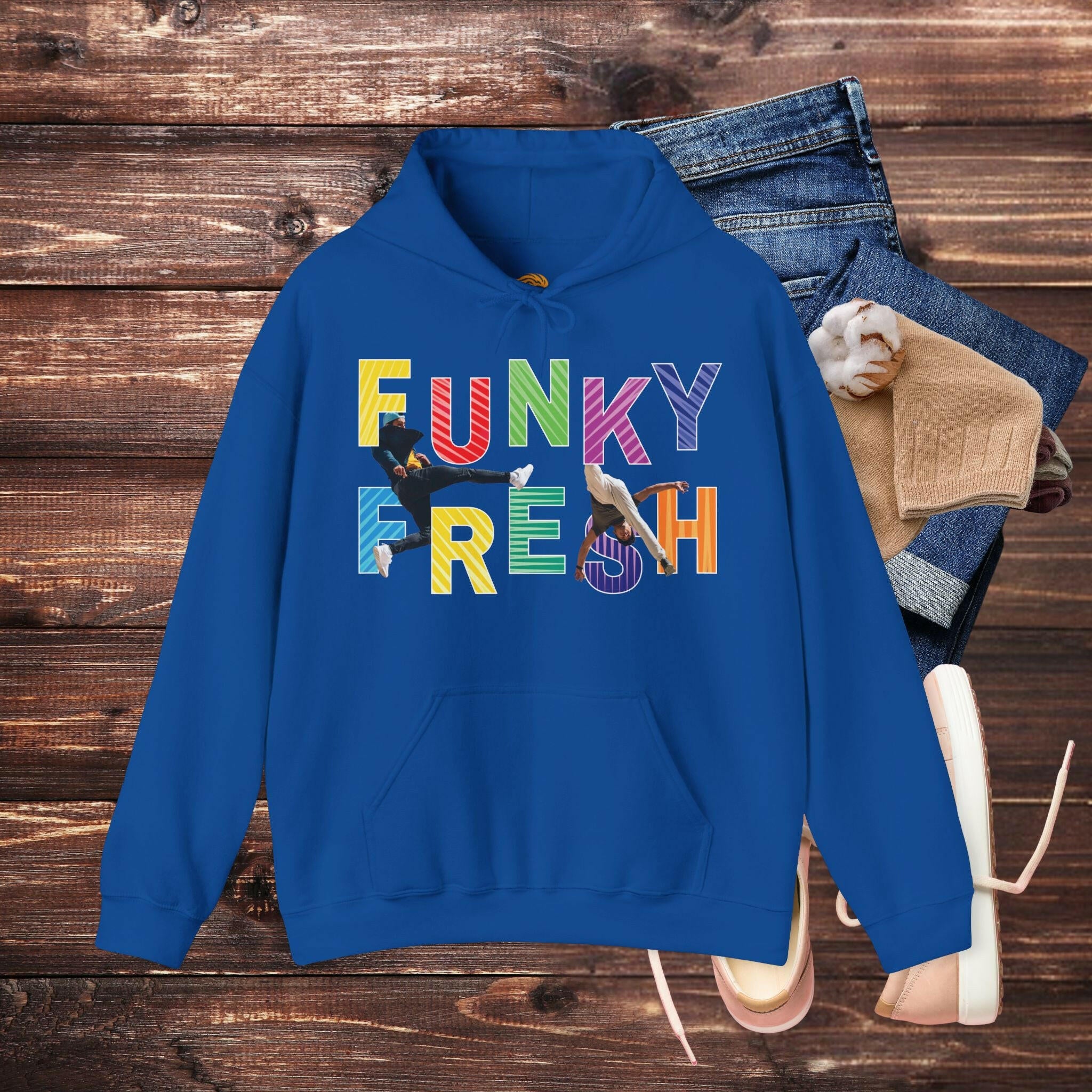 ‘Funky Fresh' Men Hoodie - MKCM Modern Designs