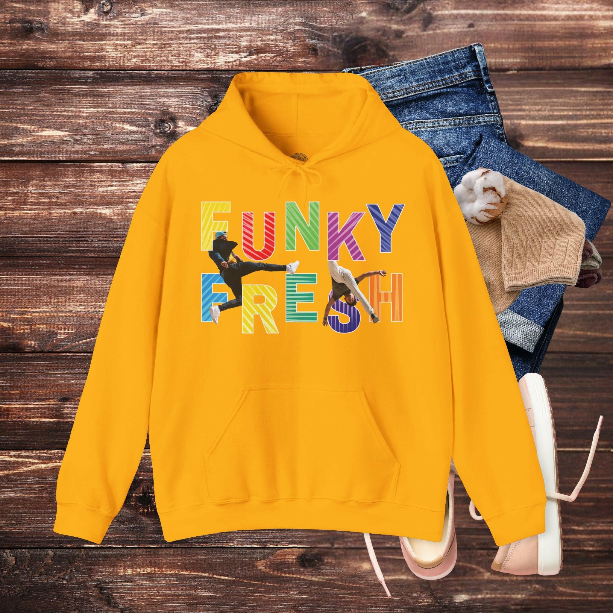 ‘Funky Fresh' Men Hoodie - MKCM Modern Designs