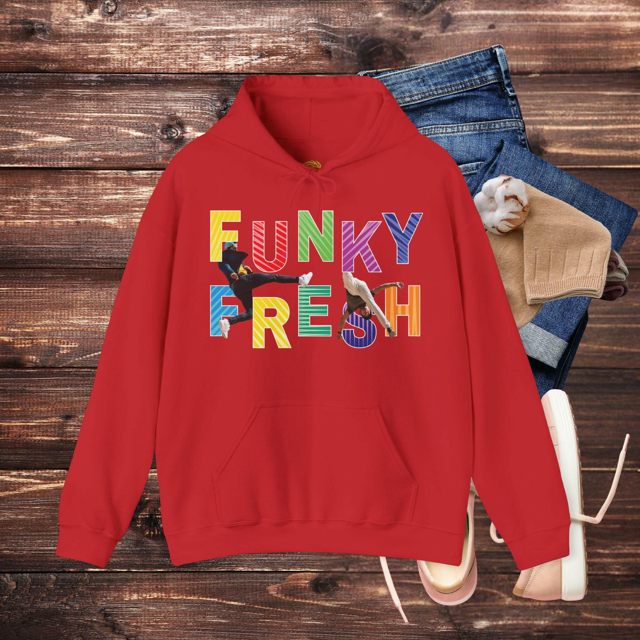 ‘Funky Fresh' Men Hoodie - MKCM Modern Designs