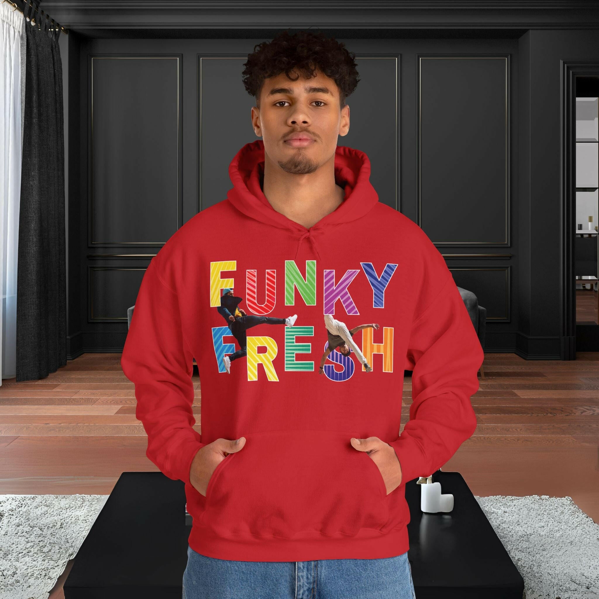 ‘Funky Fresh' Men Hoodie - MKCM Modern Designs