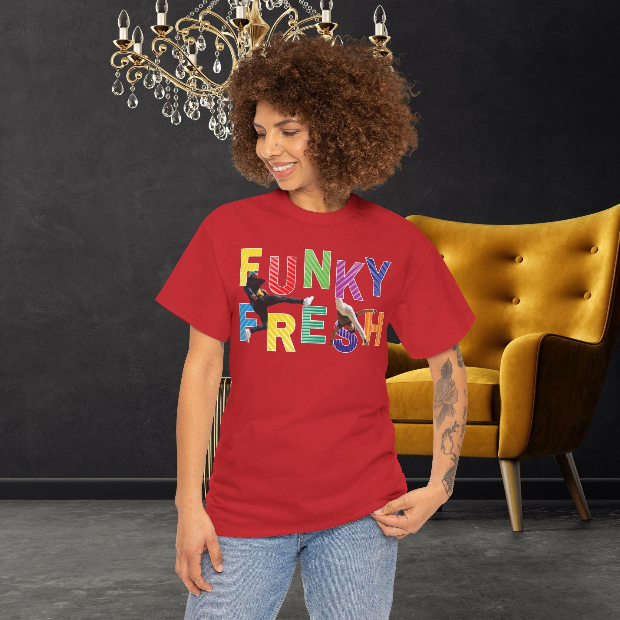 ‘Funky Fresh' Women's Tee - MKCM Modern Designs