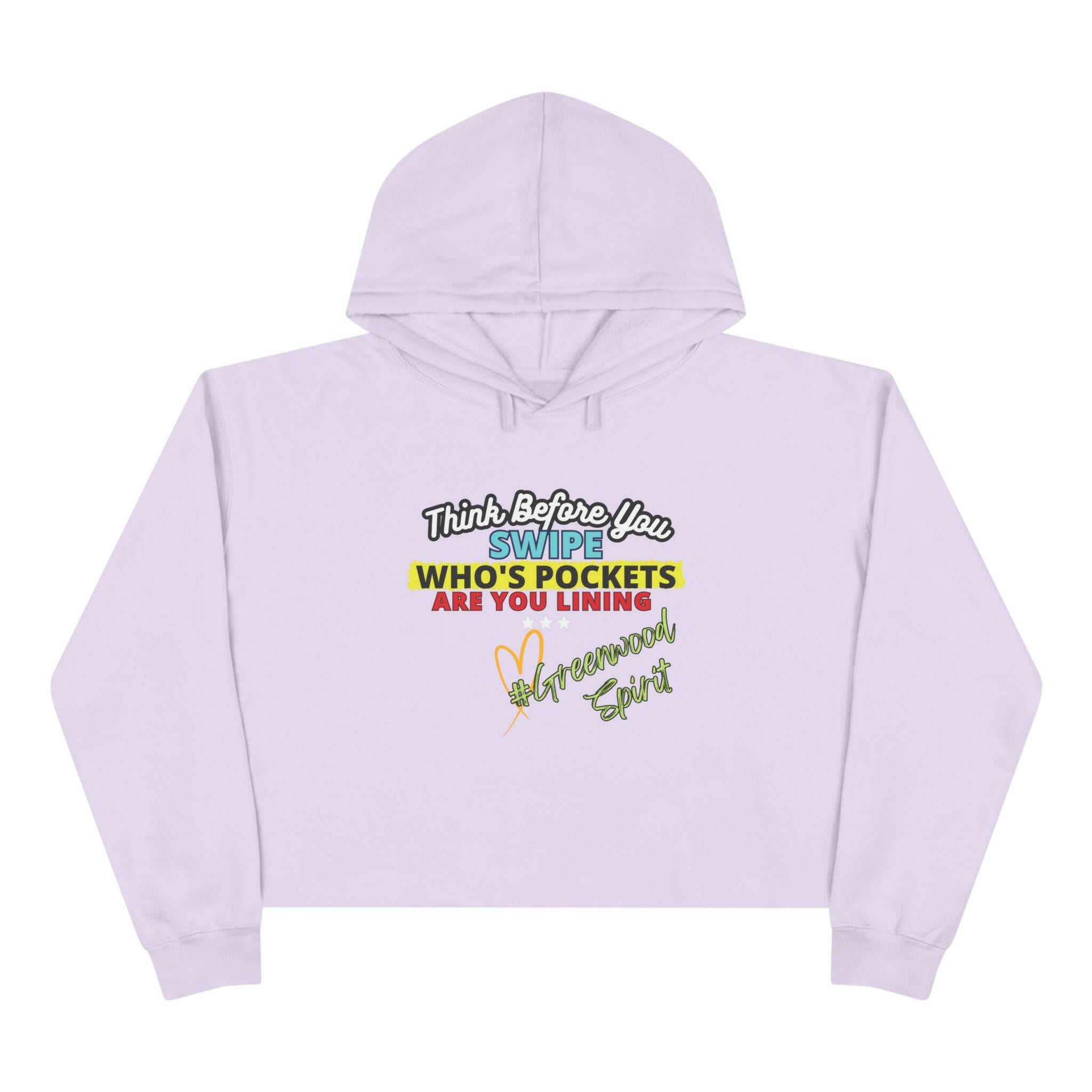 'Greenwood Spirit' Crop Hoodie - MKCM Modern Designs