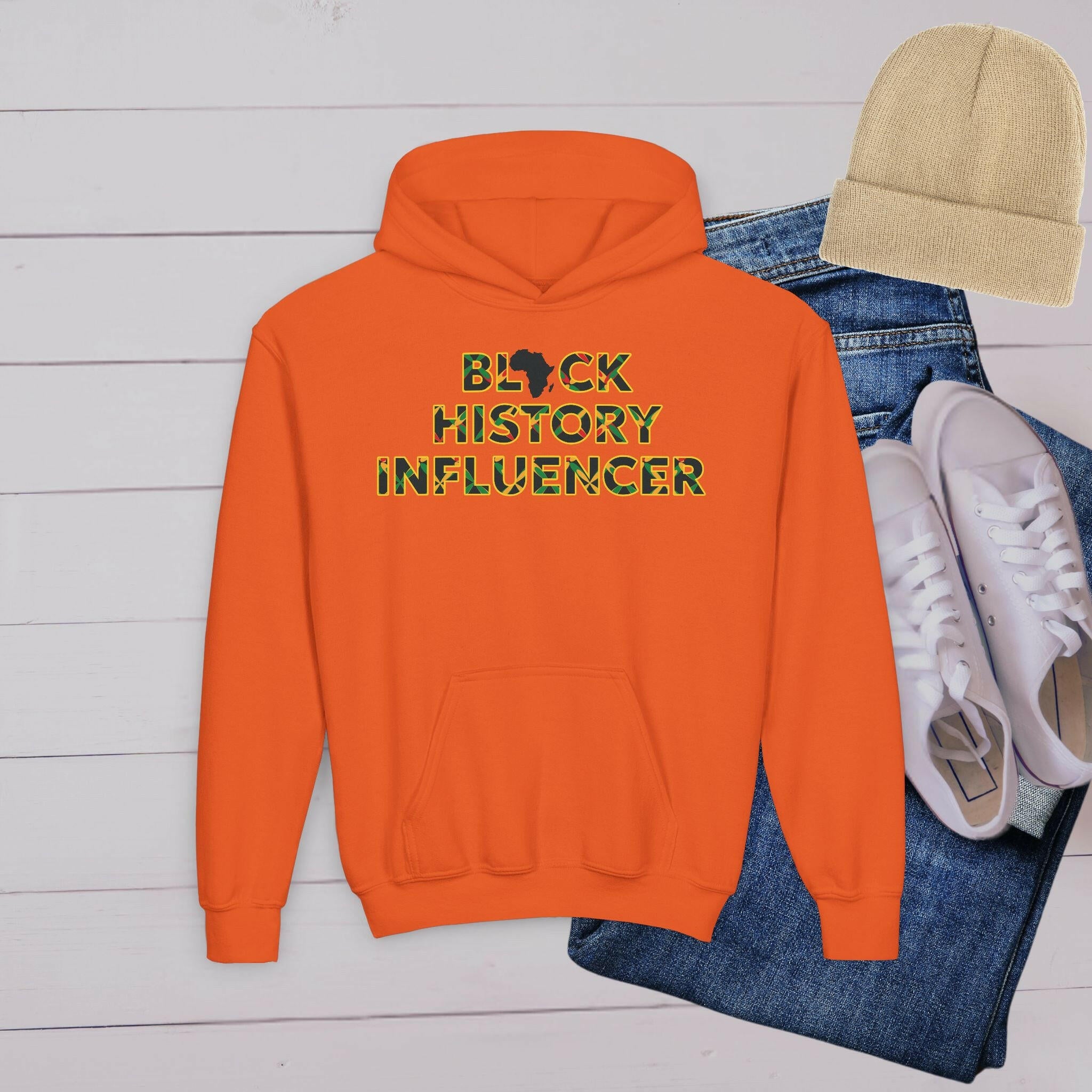 'Influencer' Youth Hoodie - MKCM Modern Designs