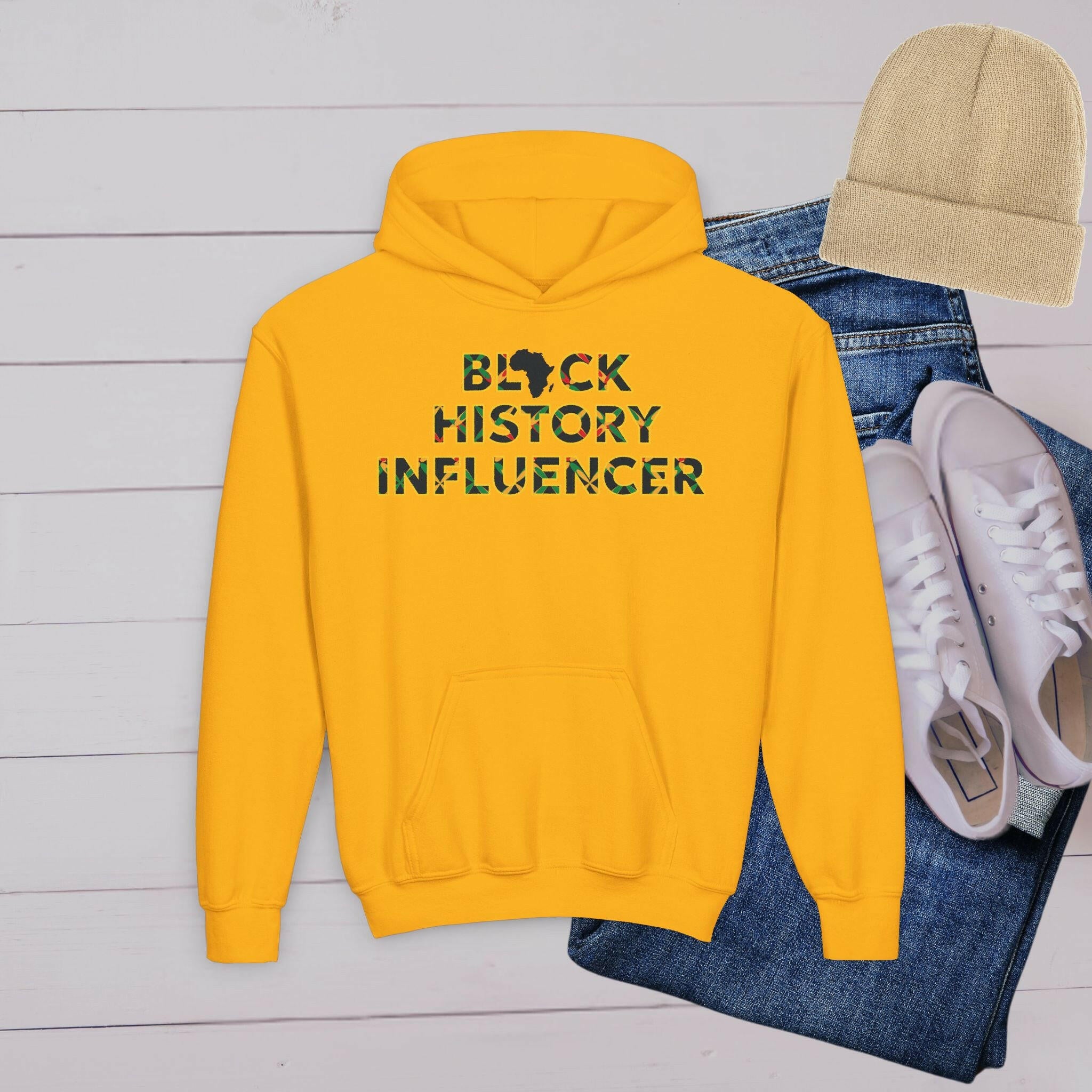 'Influencer' Youth Hoodie - MKCM Modern Designs