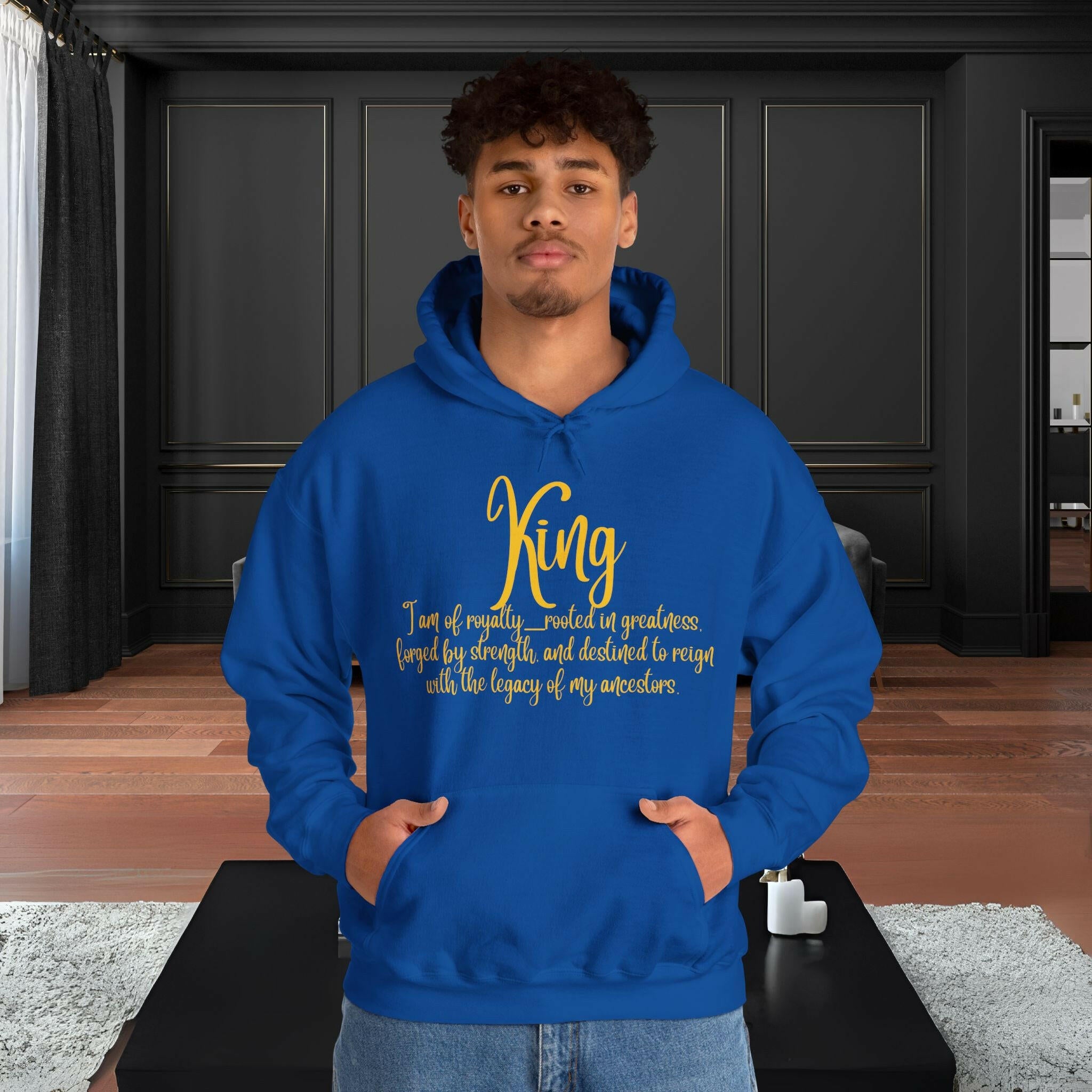 'King' Men's Hoodie - MKCM Modern Designs