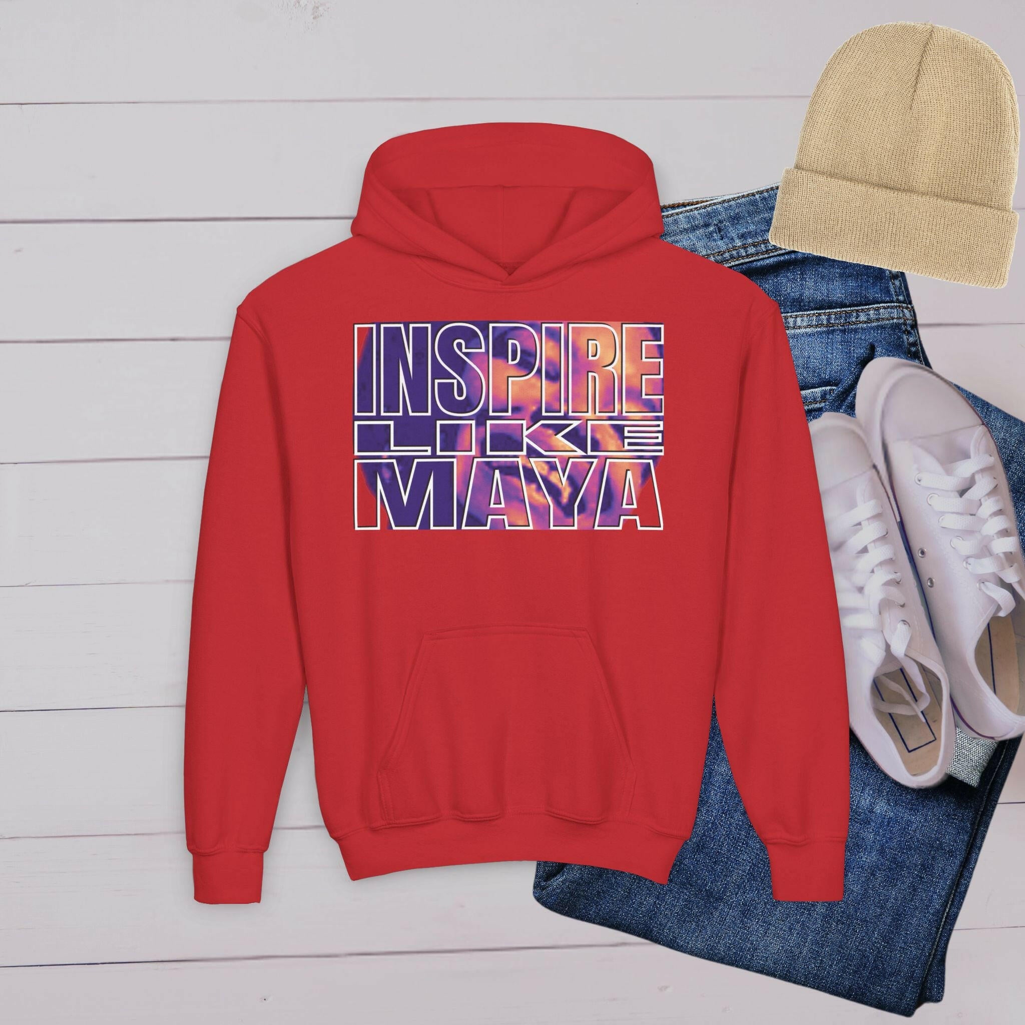 'Maya' Youth Hoodie - MKCM Modern Designs