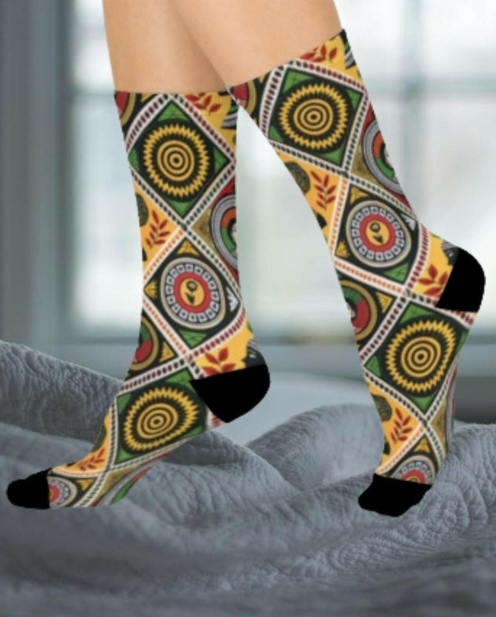 Melanin & Indigenous Strength Socks - MKCM Modern Designs