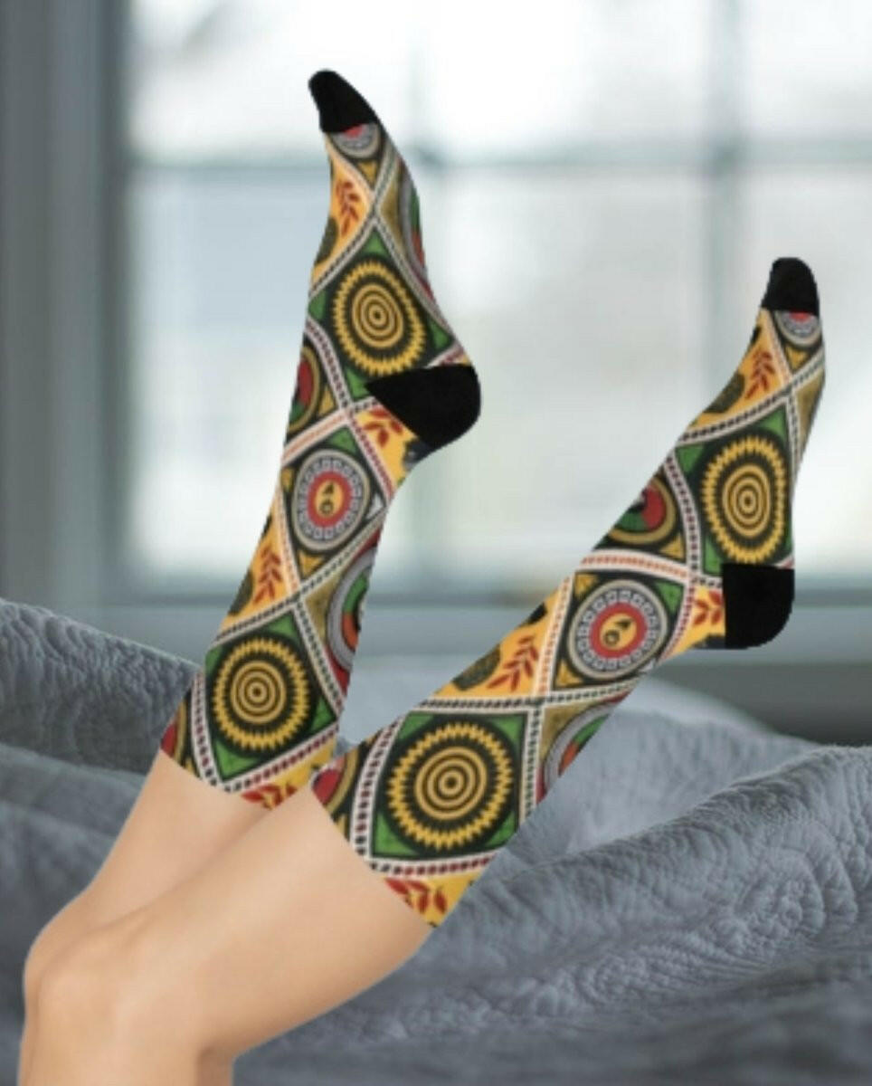 Melanin & Indigenous Strength Socks - MKCM Modern Designs