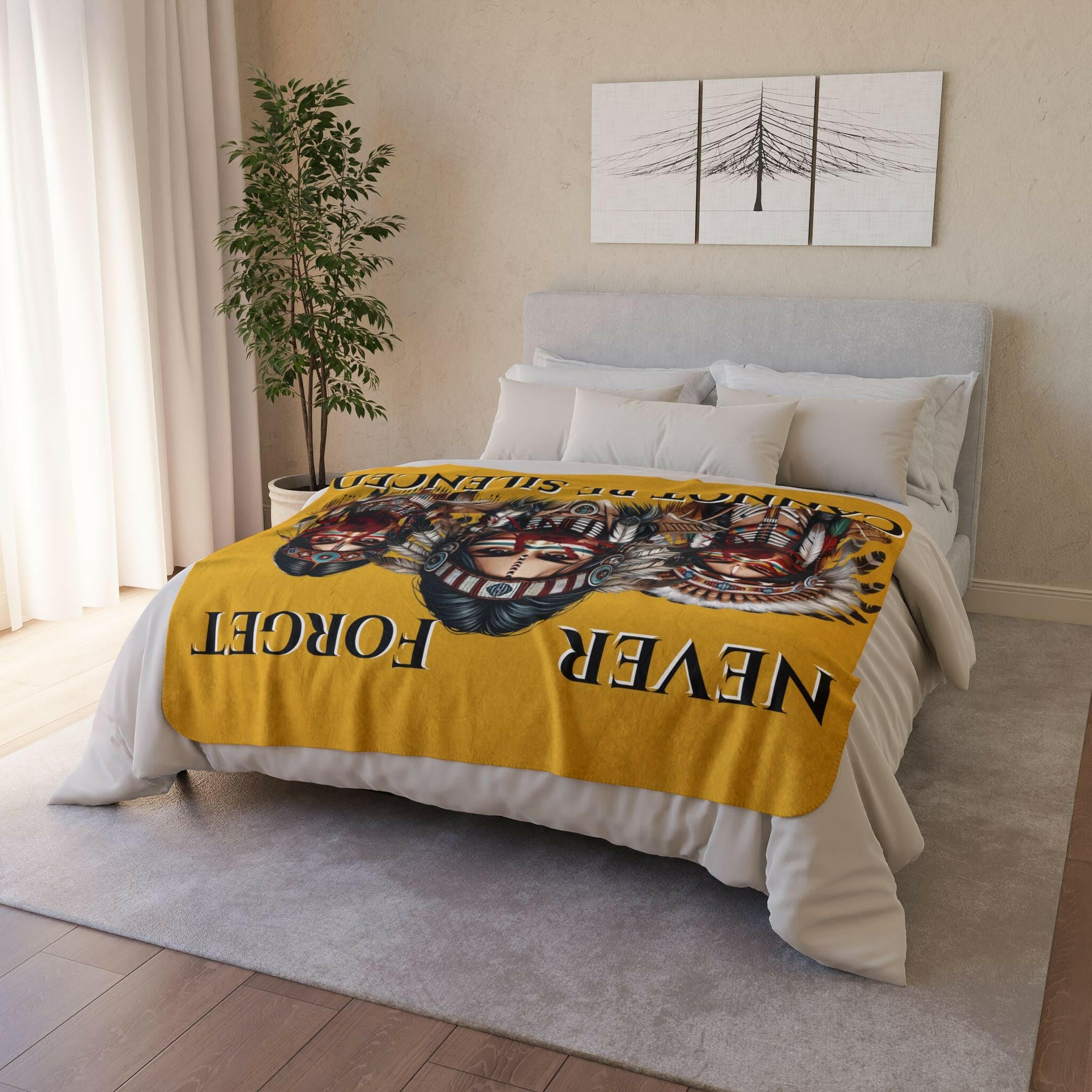 ‘MMIW' Fleece Sherpa Blanket - MKCM Modern Designs