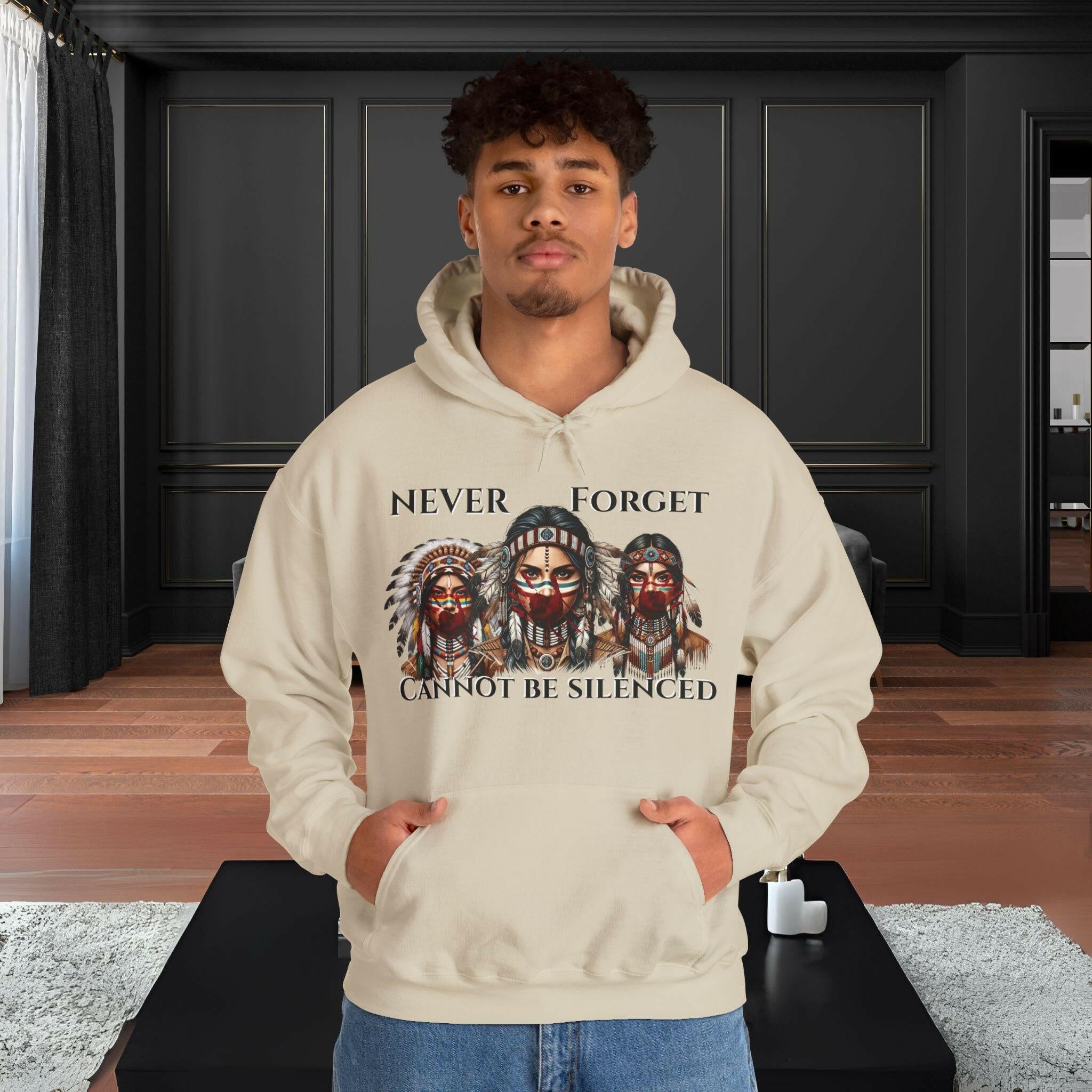 'MMIW' Men's Hoodie - MKCM Modern Designs