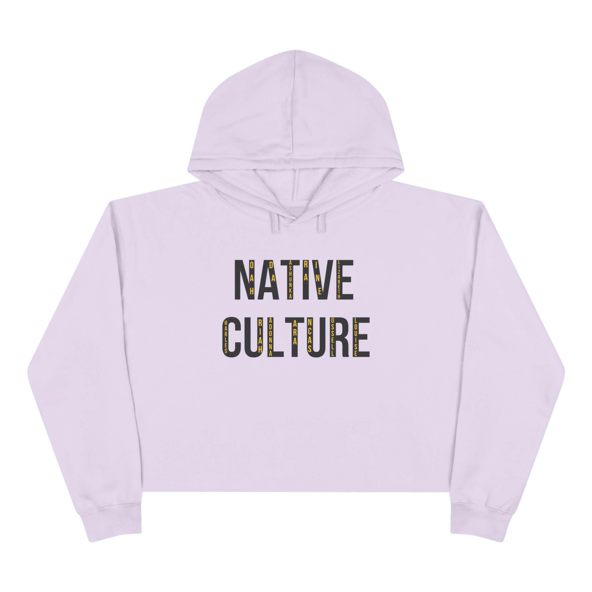 'Native Culture' Crop Hoodie - MKCM Modern Designs