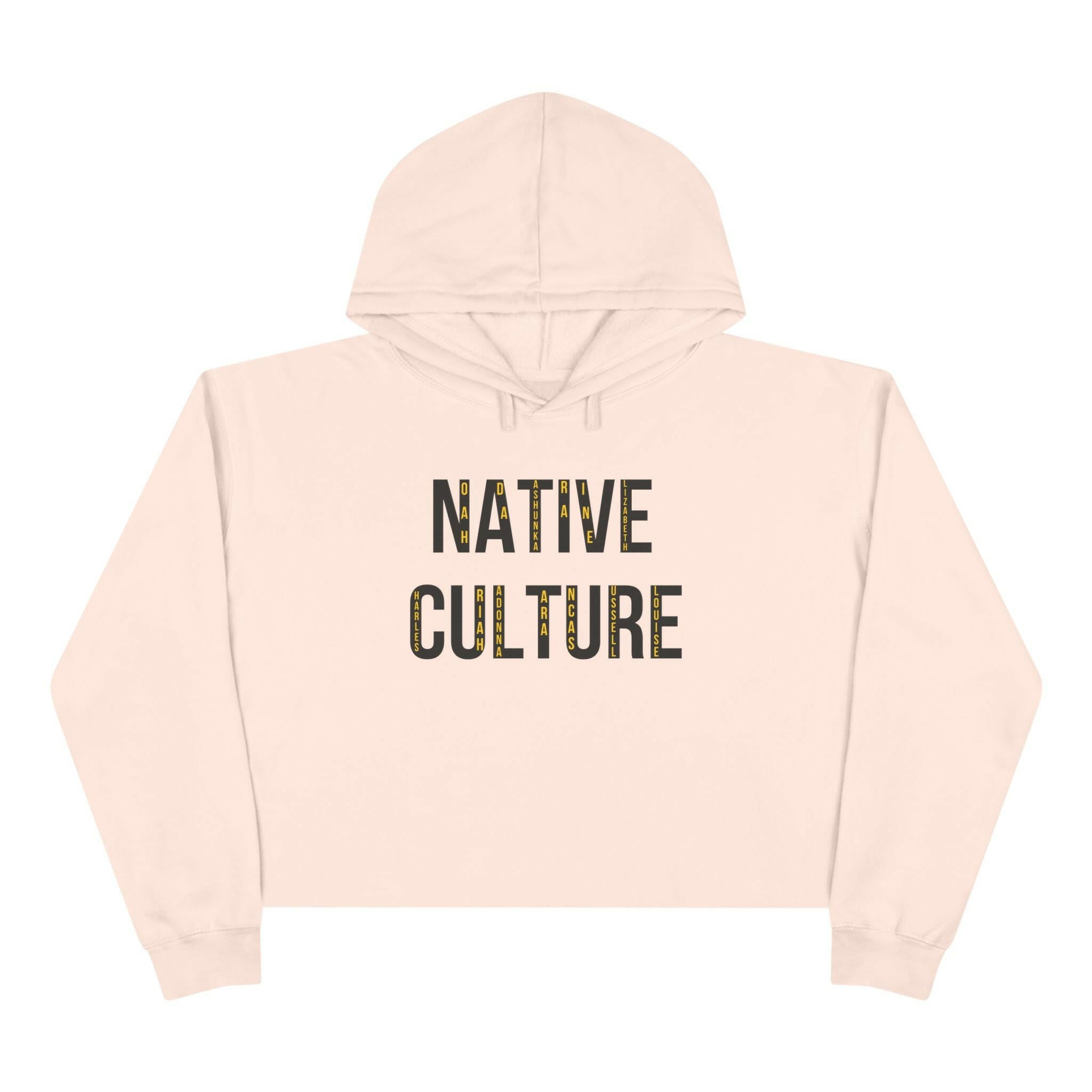 'Native Culture' Crop Hoodie - MKCM Modern Designs