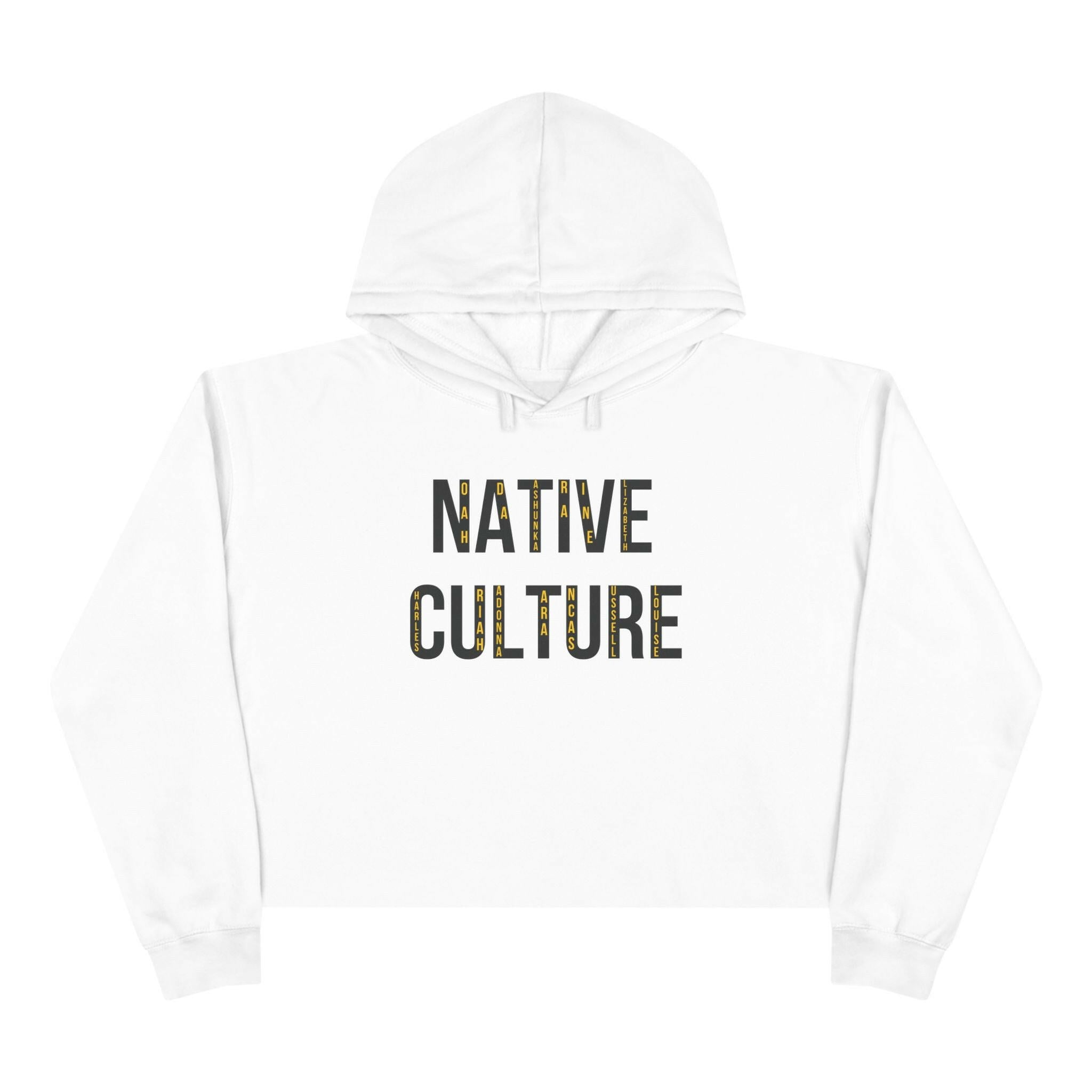 'Native Culture' Crop Hoodie - MKCM Modern Designs